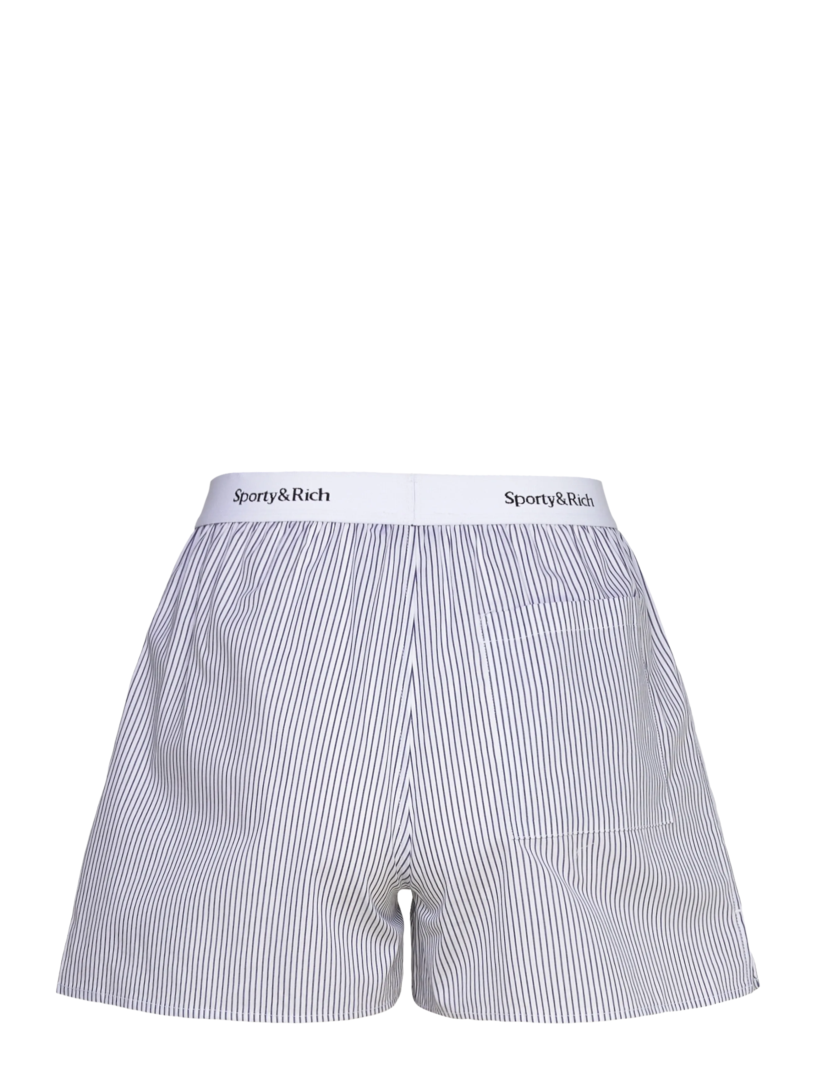 Sporty & Rich - Yankees Serif Boxer Short - casual shorts - navy striped - 1
