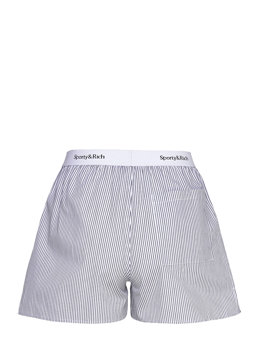 Sporty & Rich - Yankees Serif Boxer Short - vabaaja lühikesed püksid - navy striped - 1