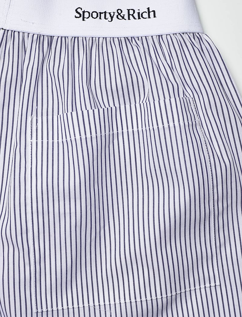 Sporty & Rich - Yankees Serif Boxer Short - casual shorts - navy striped - 3