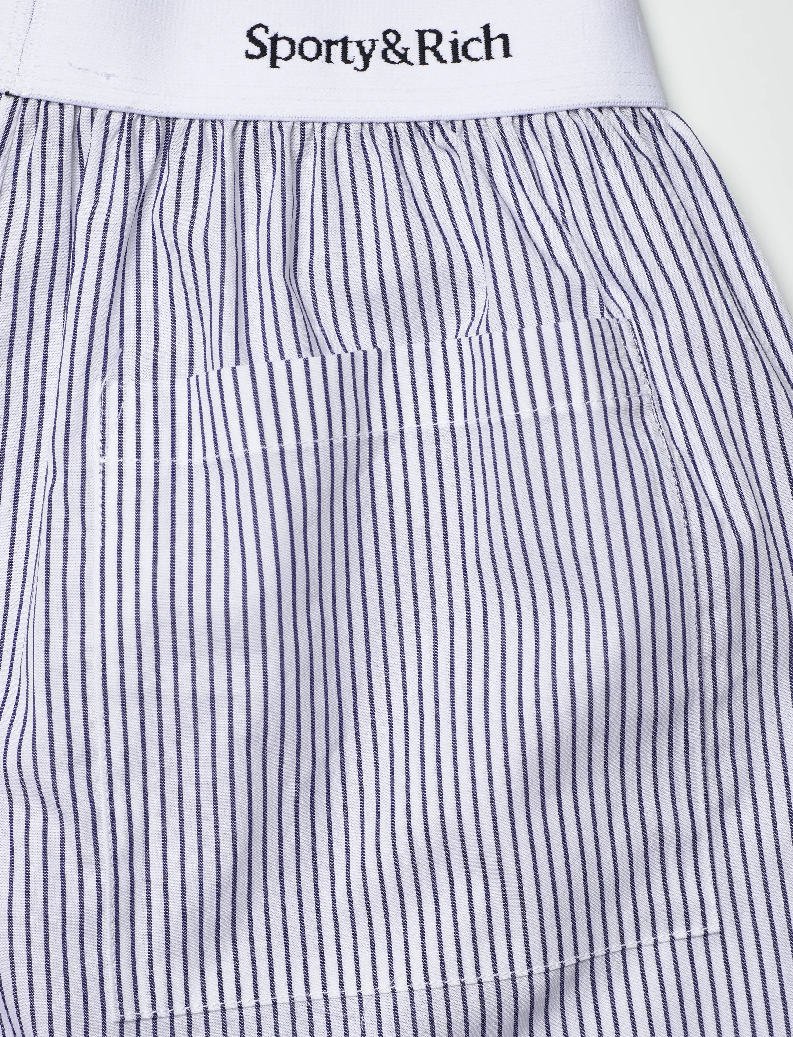 Sporty & Rich - Yankees Serif Boxer Short - casual shorts - navy striped - 3
