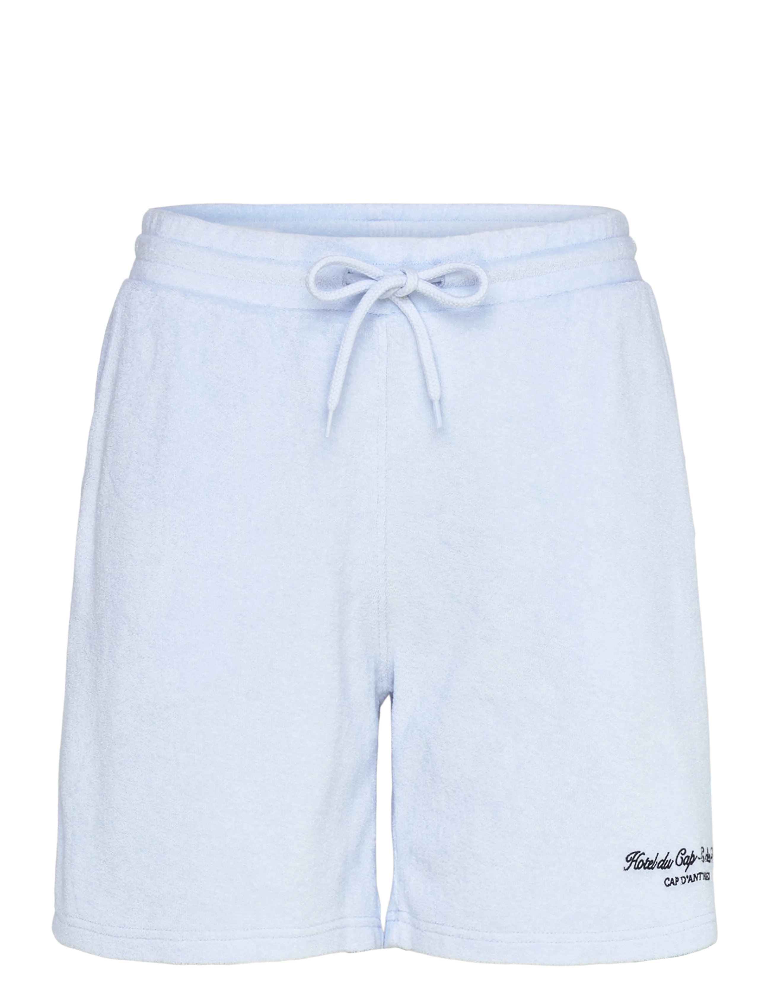 Sporty & Rich Eden Script Unisex Terry Short, Kvinder, Frotte Shorts, Blå, Str: M
