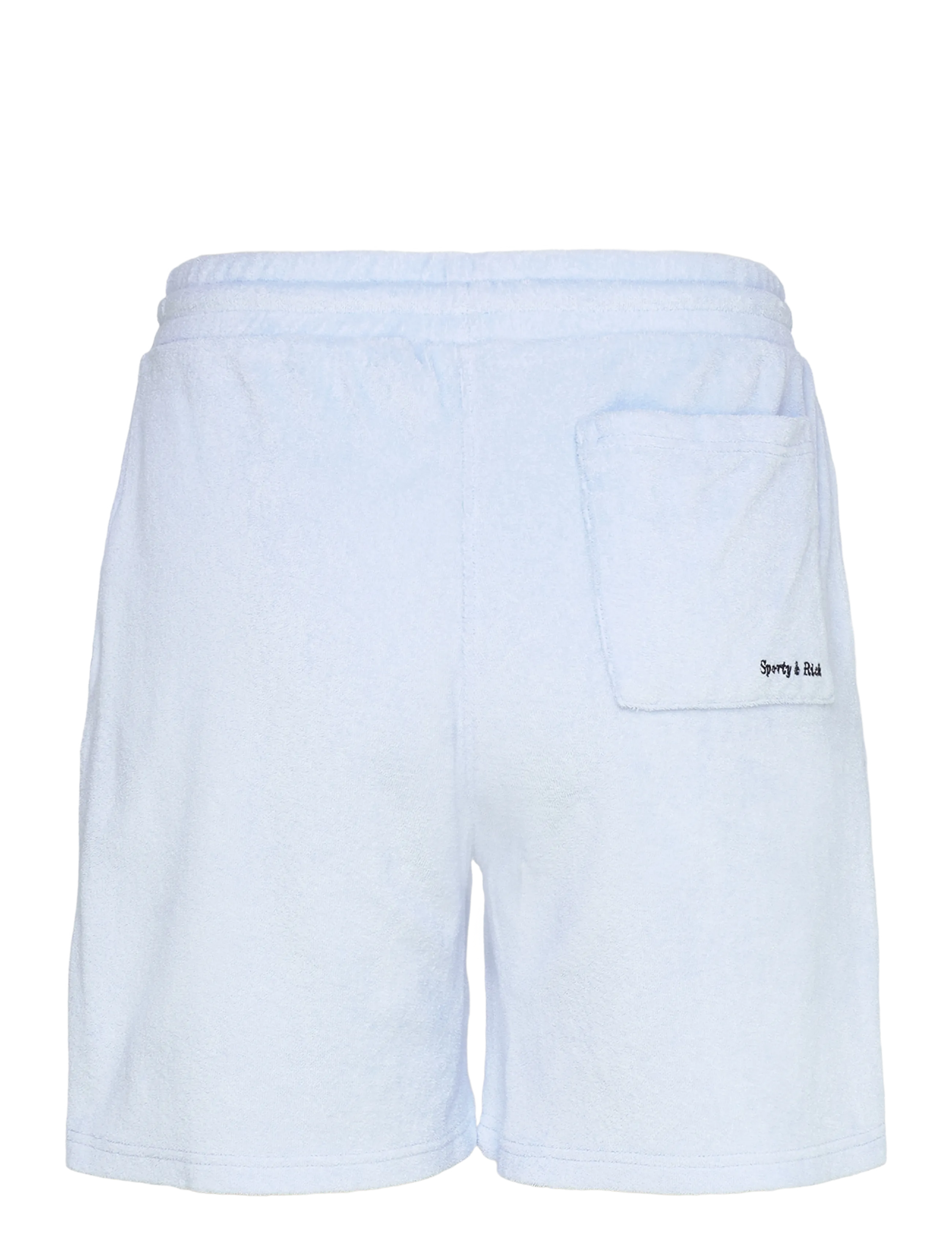 Sporty & Rich - Eden Script Unisex Terry Short - sweatshorts - ciel - 1