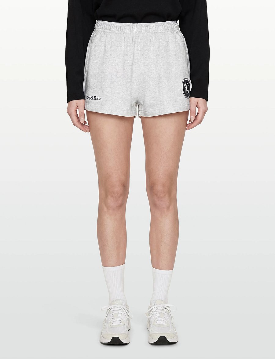 Sporty & Rich - Major League Disco Short - hosen - heather gray - 3