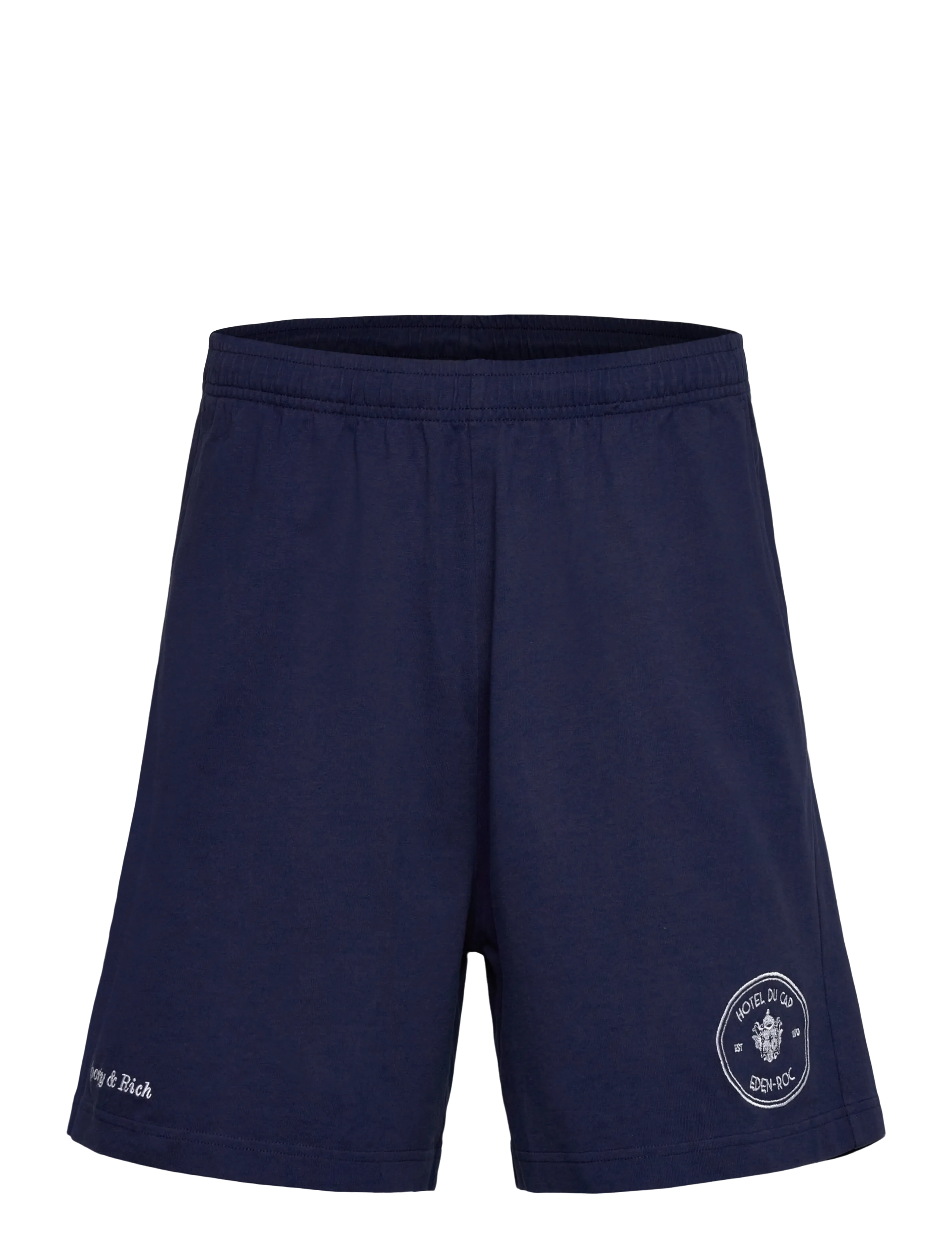 Sporty & Rich Eden Crest Embroidered Gym Short - Sporty & Rich - DARK NAVY / navy