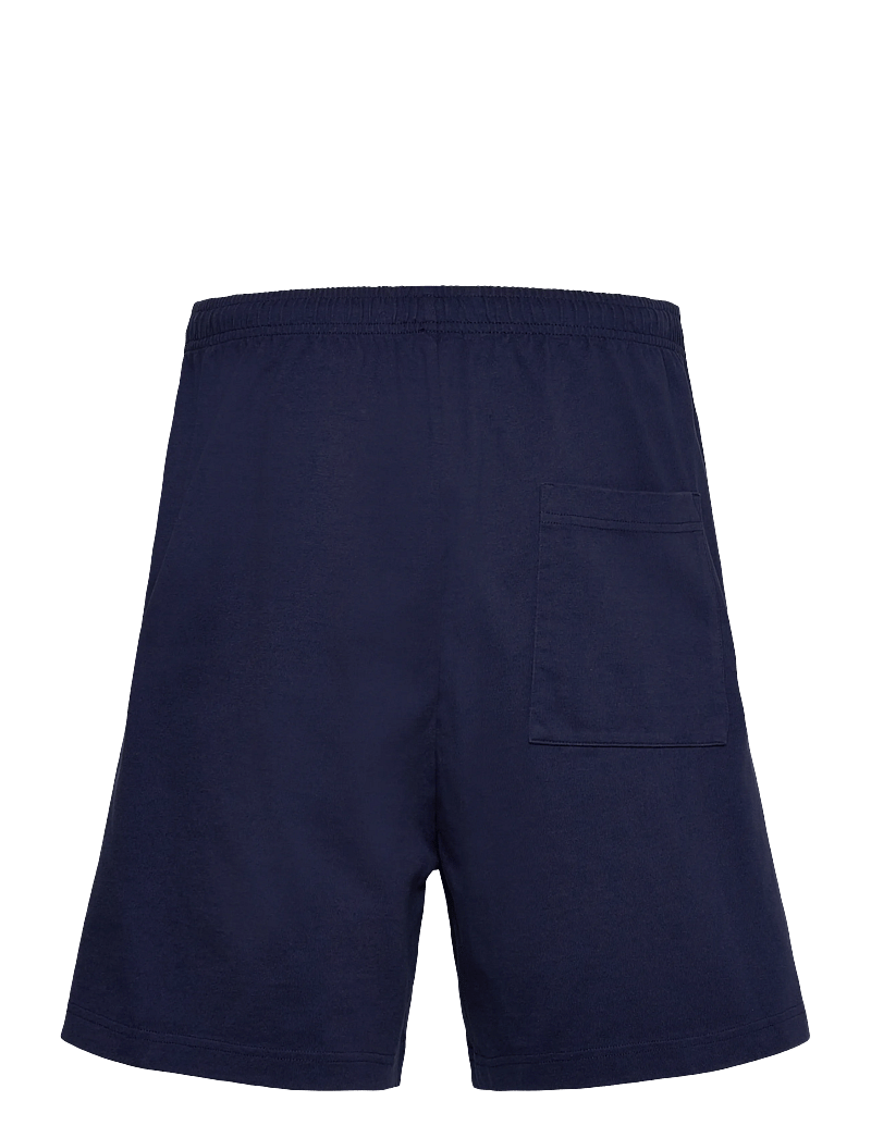 Sporty & Rich - Eden Crest Embroidered Gym Short - casual shorts - dark navy - 1