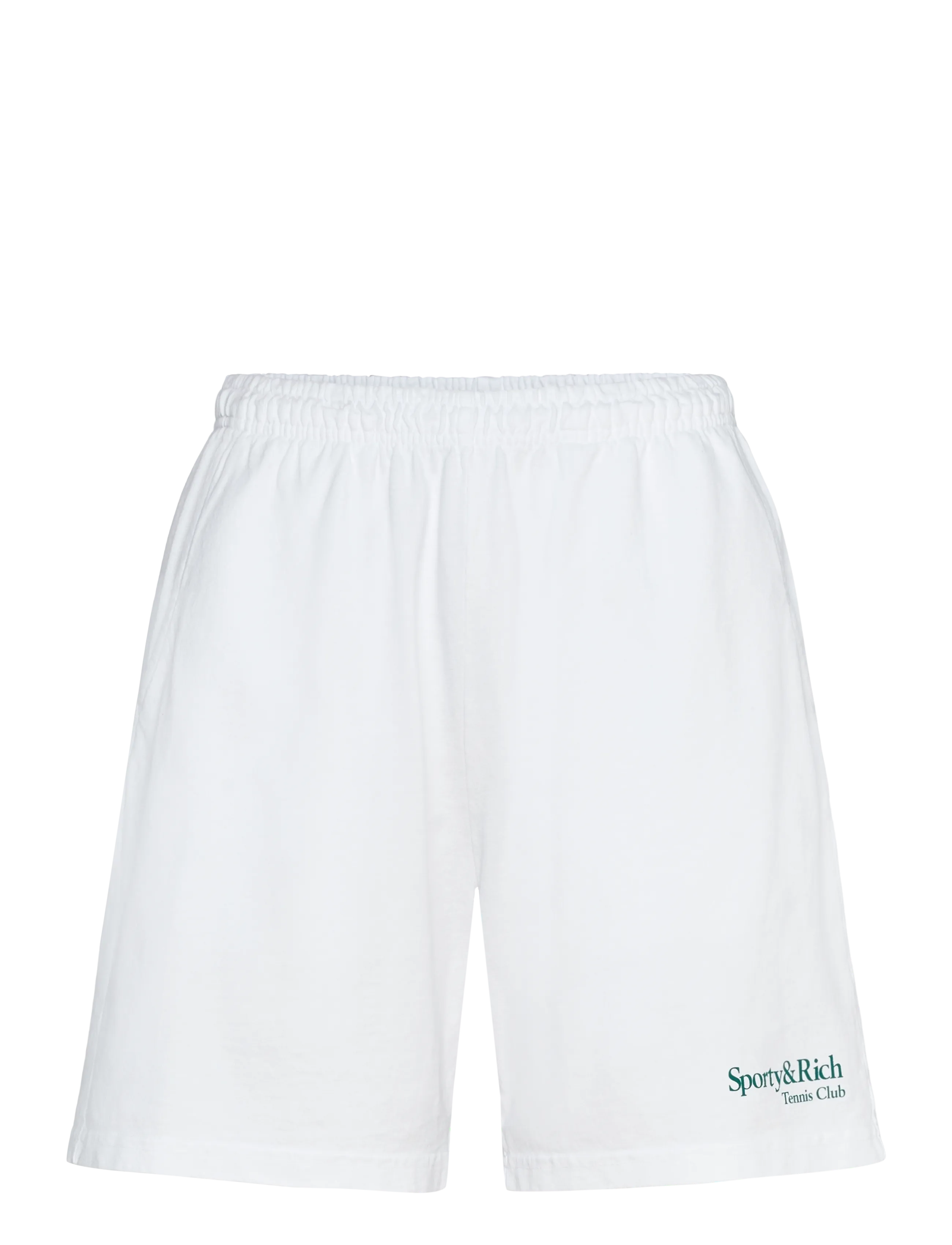 Sporty & Rich Play Tennis Gym Short - Shorts - WHITE / white
