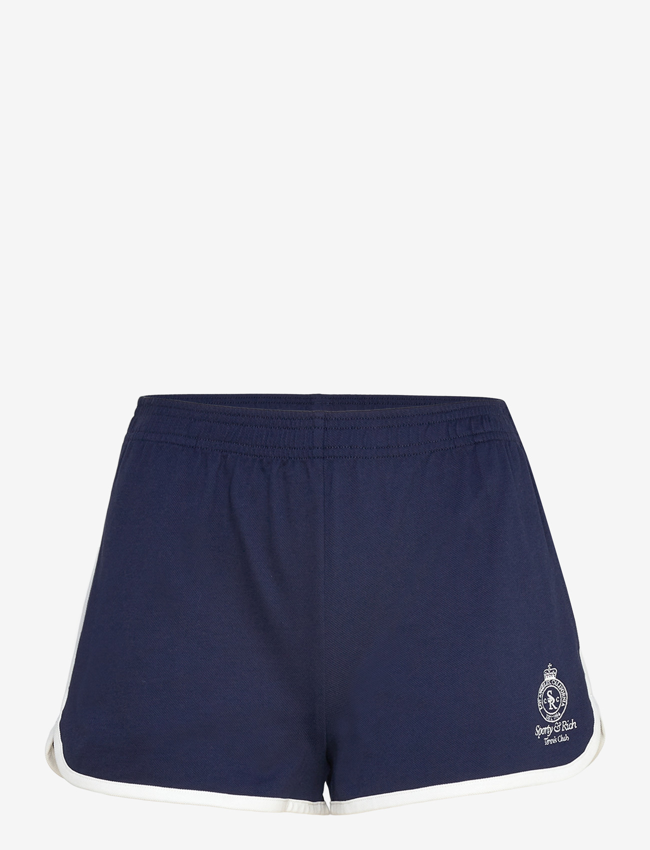 Sporty & Rich - Crown Tennis Pique Short - lühikesed vabaajapüksid - dark navy/white - 0