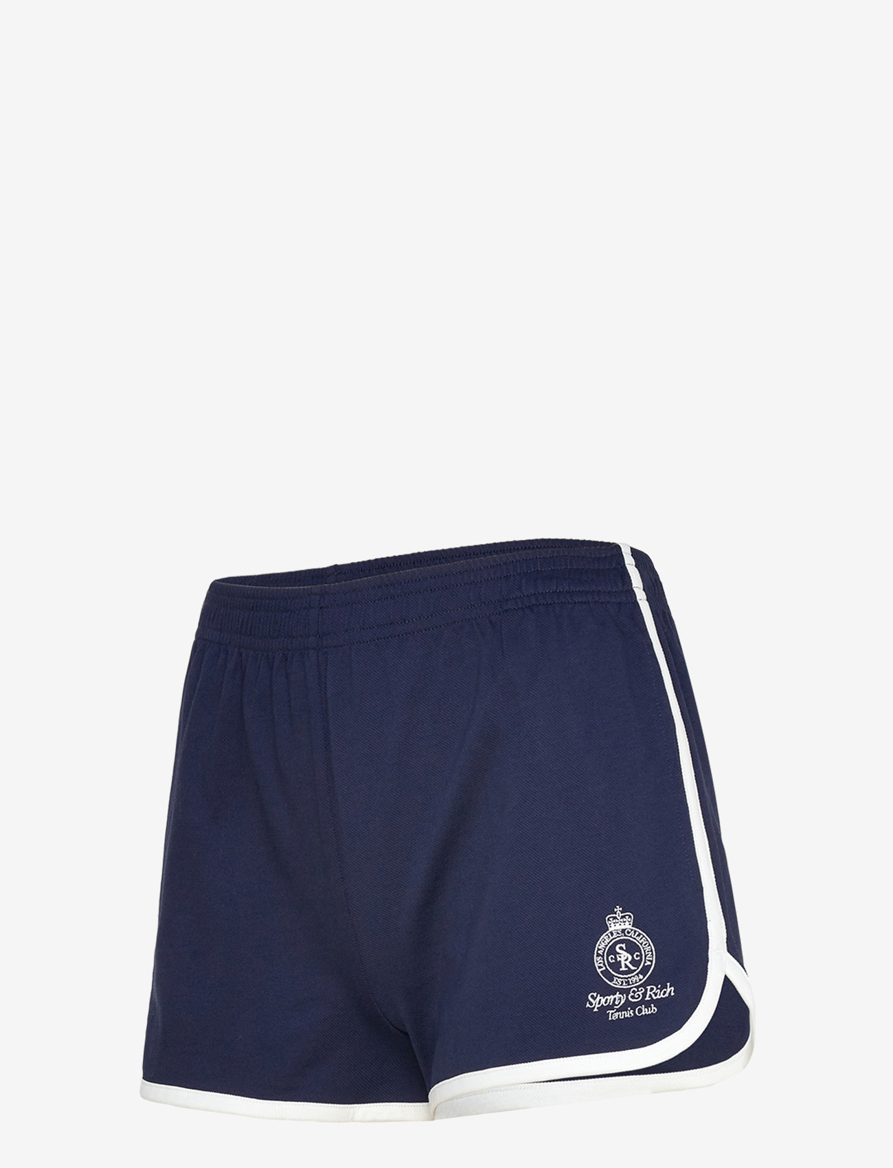 Sporty & Rich - Crown Tennis Pique Short - lühikesed vabaajapüksid - dark navy/white - 3
