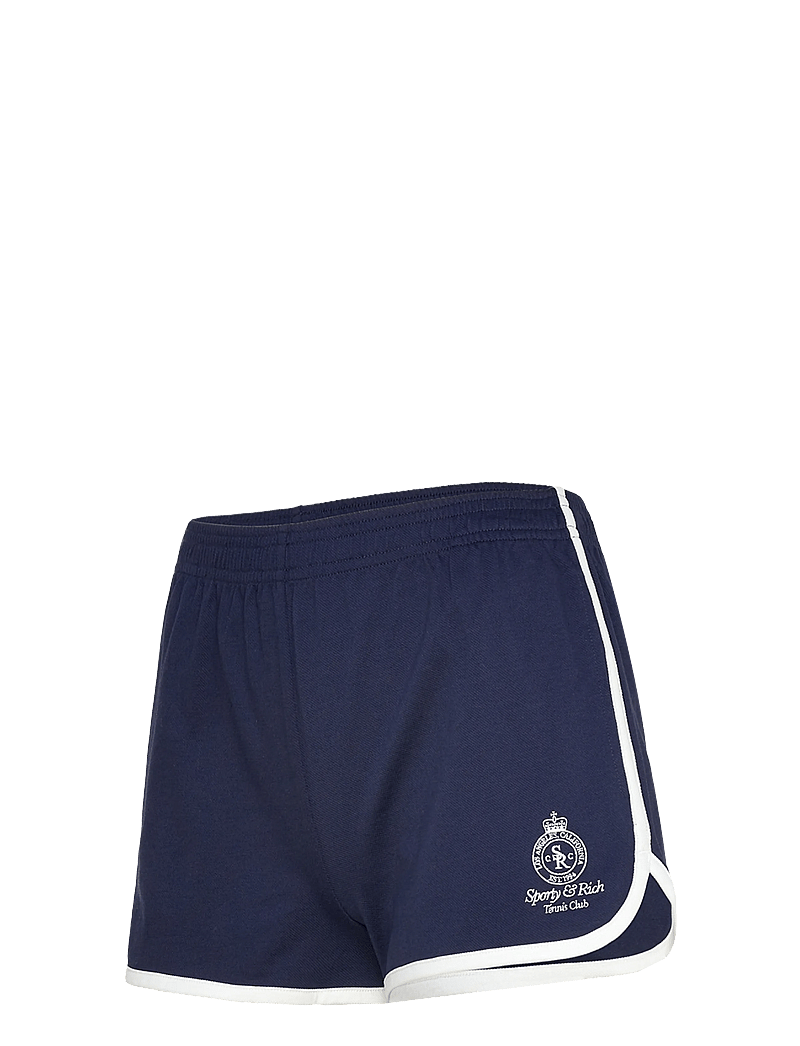 Sporty & Rich - Crown Tennis Pique Short - lühikesed vabaajapüksid - dark navy/white - 3