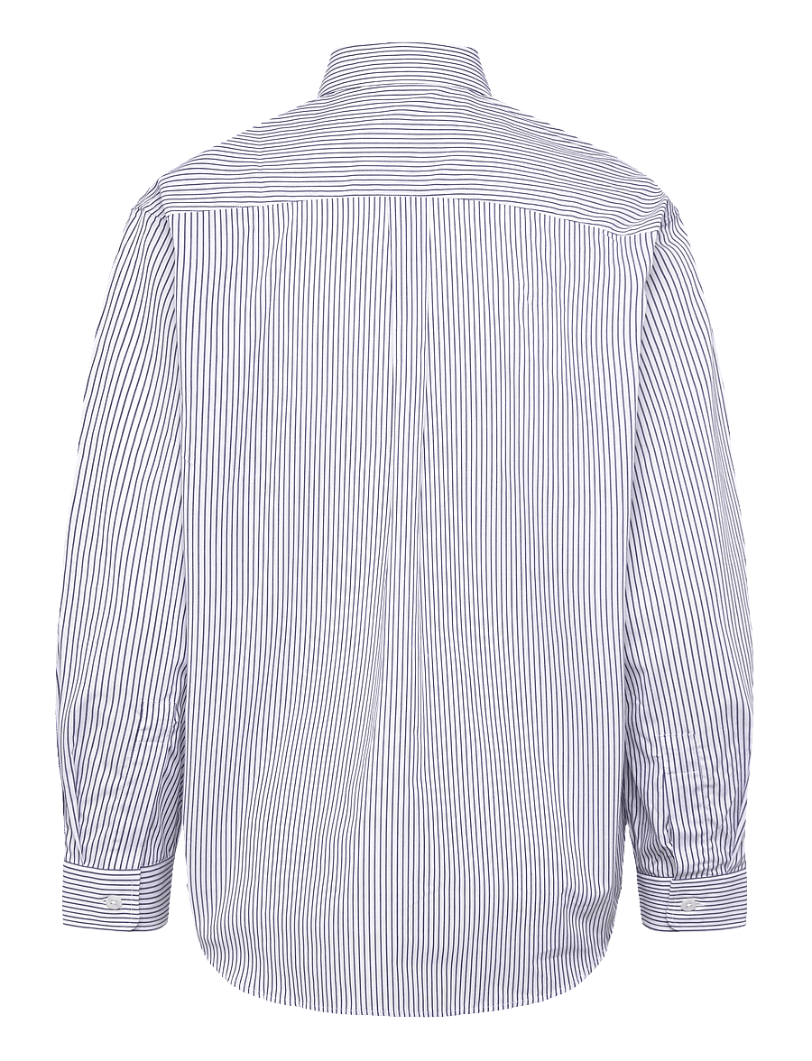 Sporty & Rich - Yankees Serif Oversized Shirt - navy striped - 1