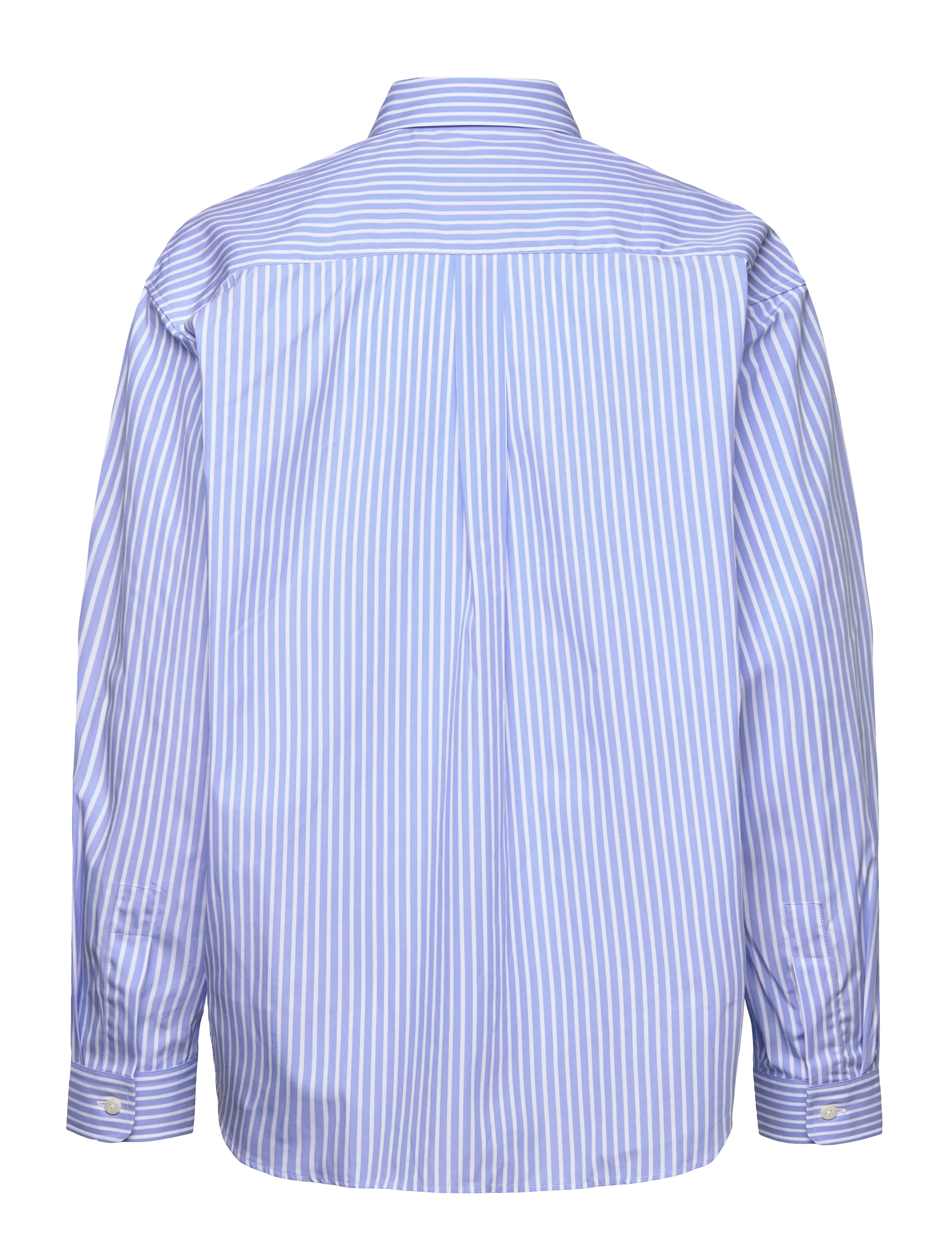 Sporty & Rich - Eden Script Oversized Shirt - jeansowe koszule - blue/white stripe - 1