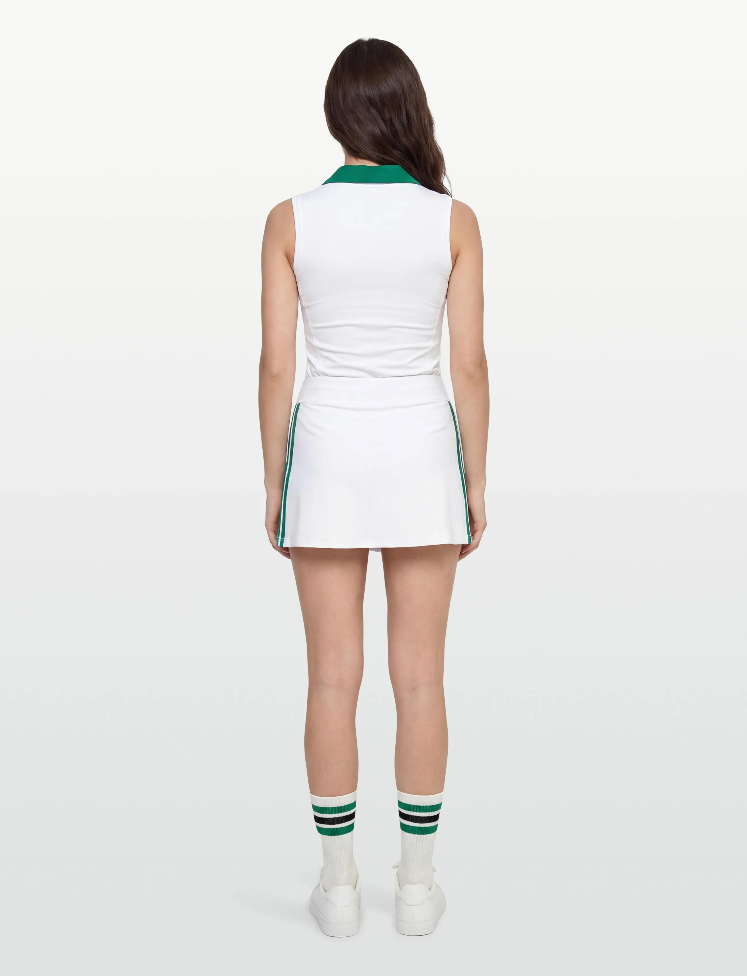 Sporty & Rich - SRC Court Skirt - skorts - white/alpine - 4