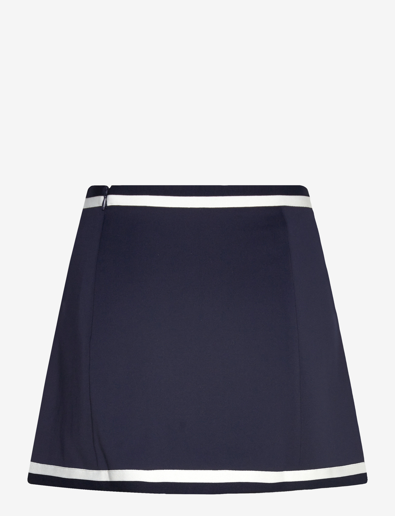 Sporty & Rich - Eden Crest Embroidered Mila Skirt - plisseeritud seelikud - dark navy/white - 1