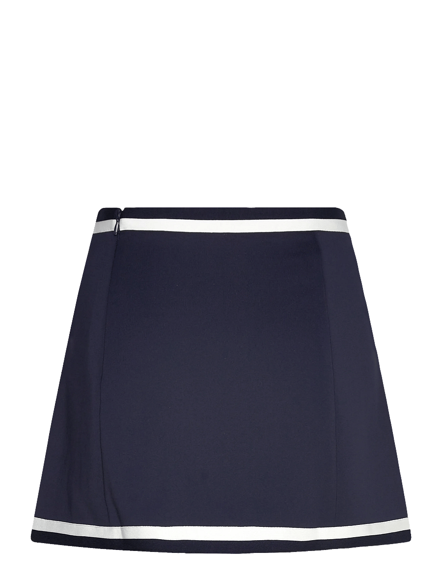 Sporty & Rich - Eden Crest Embroidered Mila Skirt - jupes plissées - dark navy/white - 1