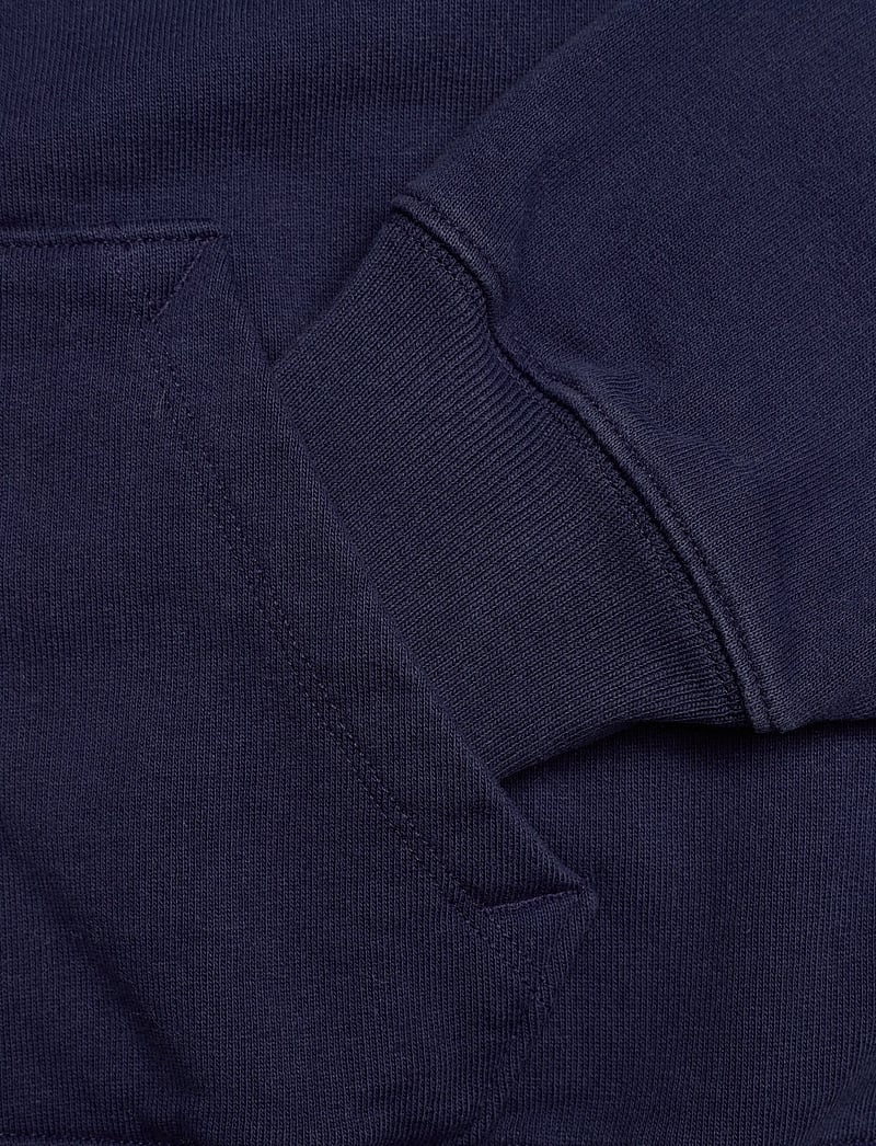 Sporty & Rich - NY Tennis Club Cropped Zip Hoodie - dressipluusid ja kapuutsiga dressipluusid - dark navy - 3