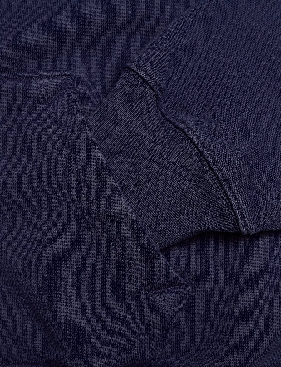 Sporty & Rich - NY Tennis Club Cropped Zip Hoodie - sweatshirts & hoodies - dark navy - 3