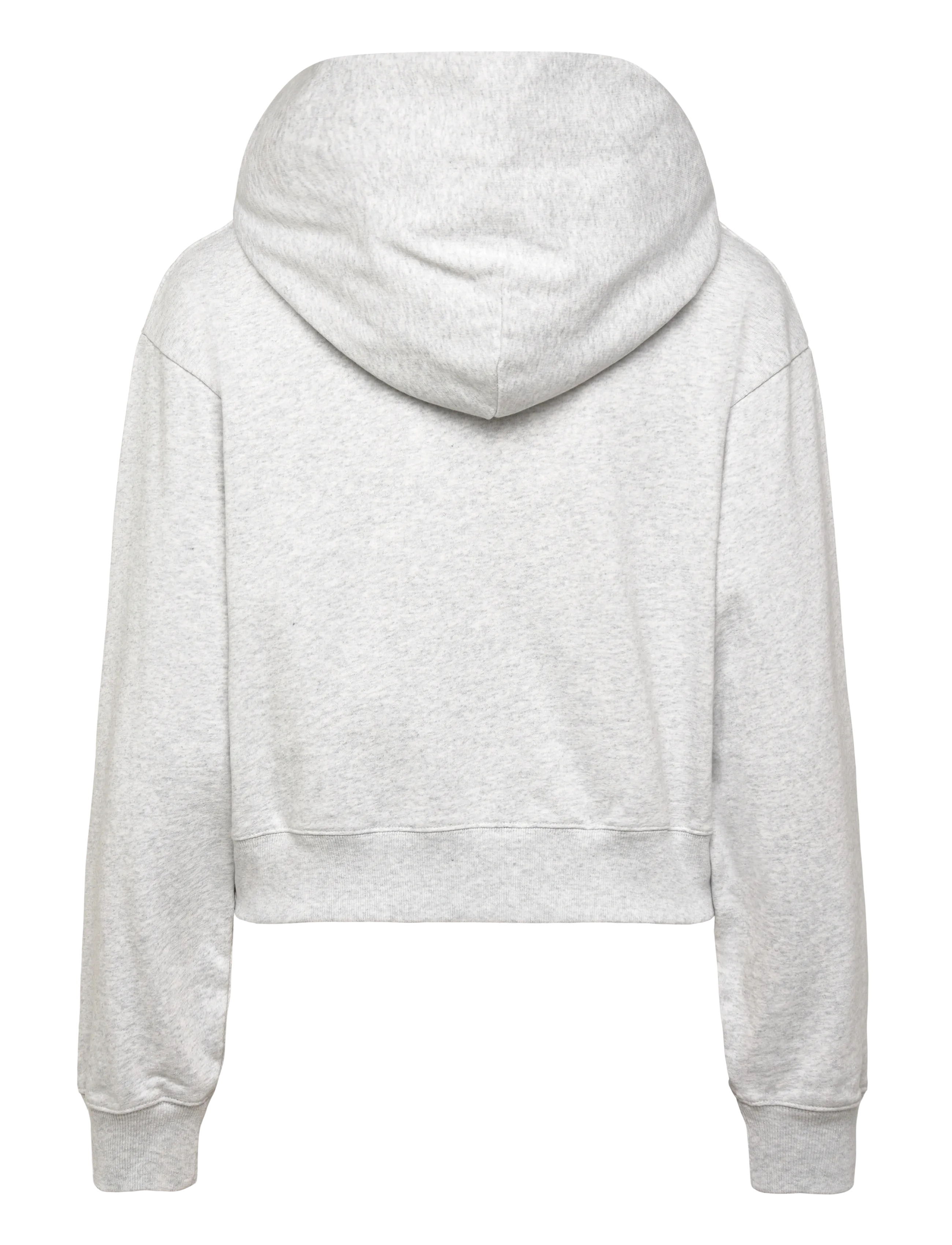 Sporty & Rich - Dodgers Serif Cropped Zip Hoodie - sweatshirts & hoodies - heather gray - 2