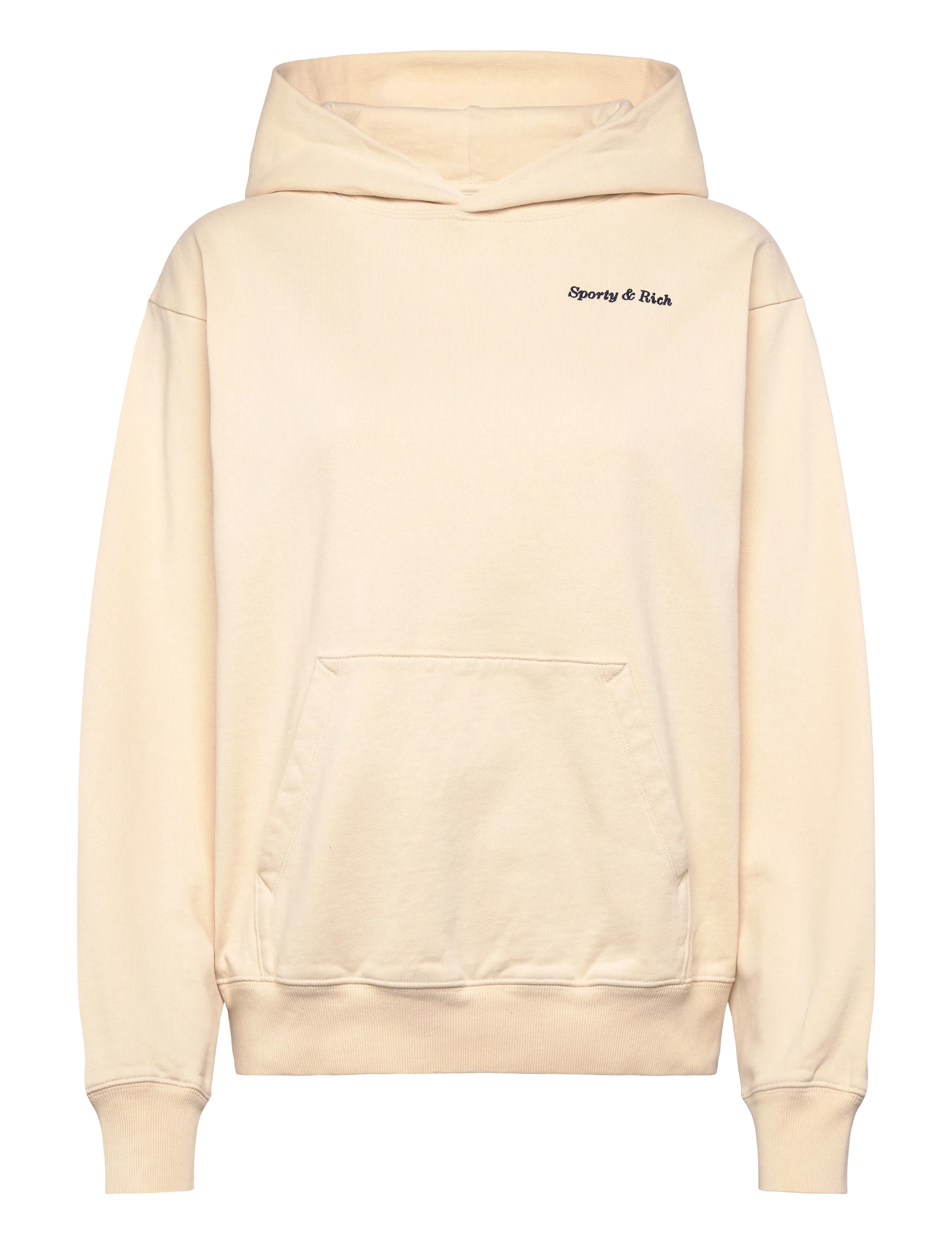 Sporty & Rich Eden Crest Embroidered Hoodie - Kleidung - CREAM / cream