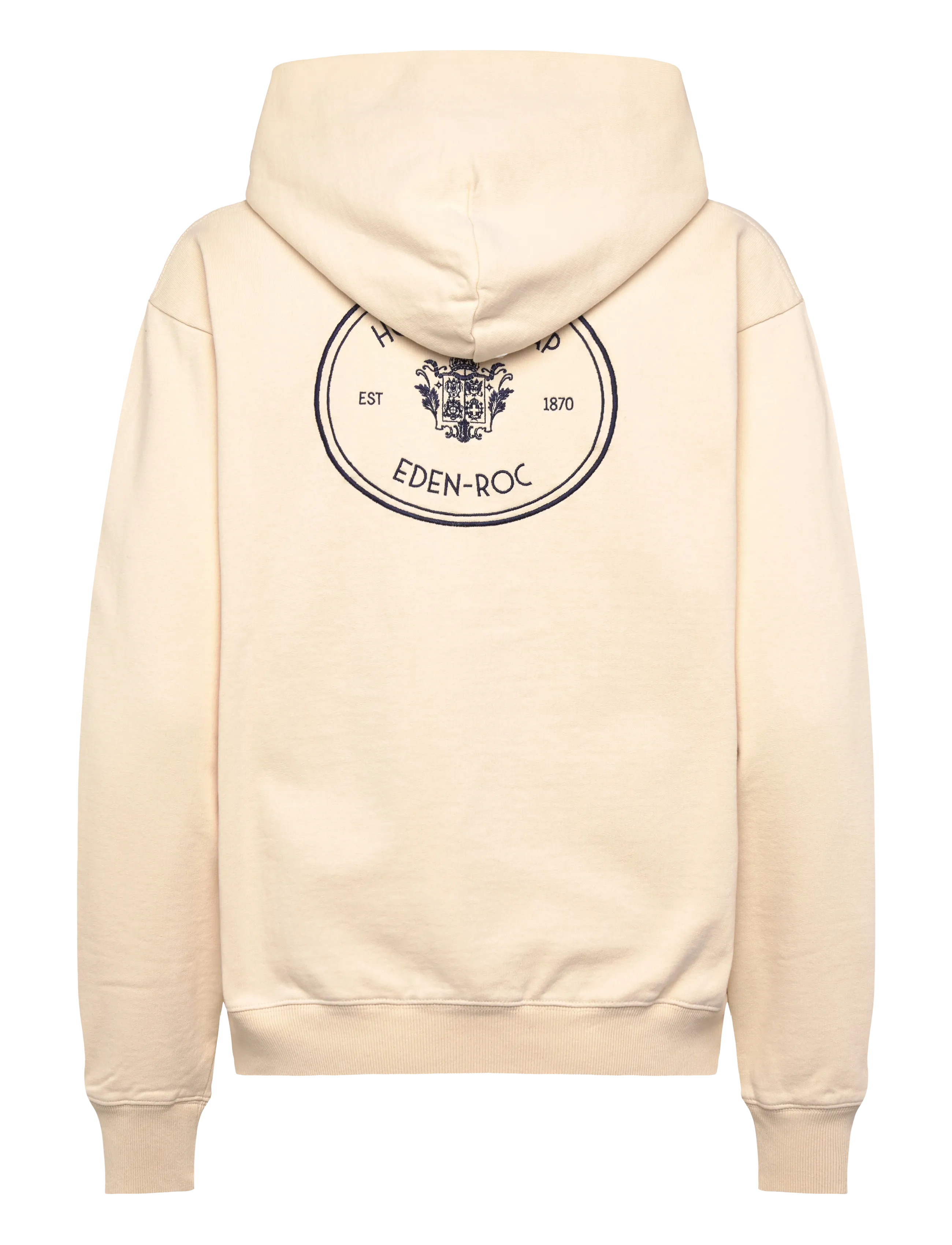 Sporty & Rich - Eden Crest Embroidered Hoodie - sweatshirts et sweats à capuche - cream - 1