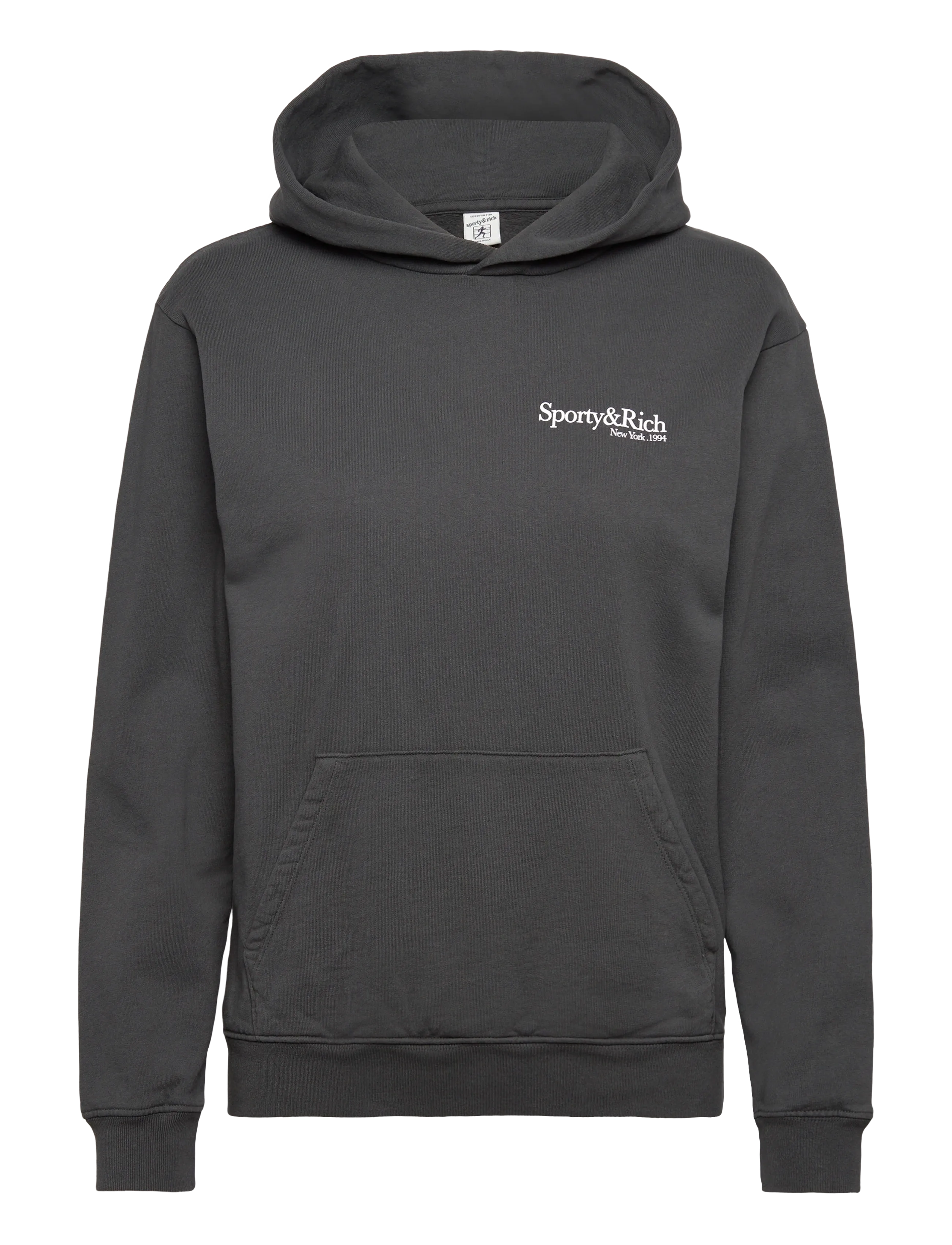 Sporty & Rich HWCNY Hoodie - Dizainera preces - FADED BLACK / grey