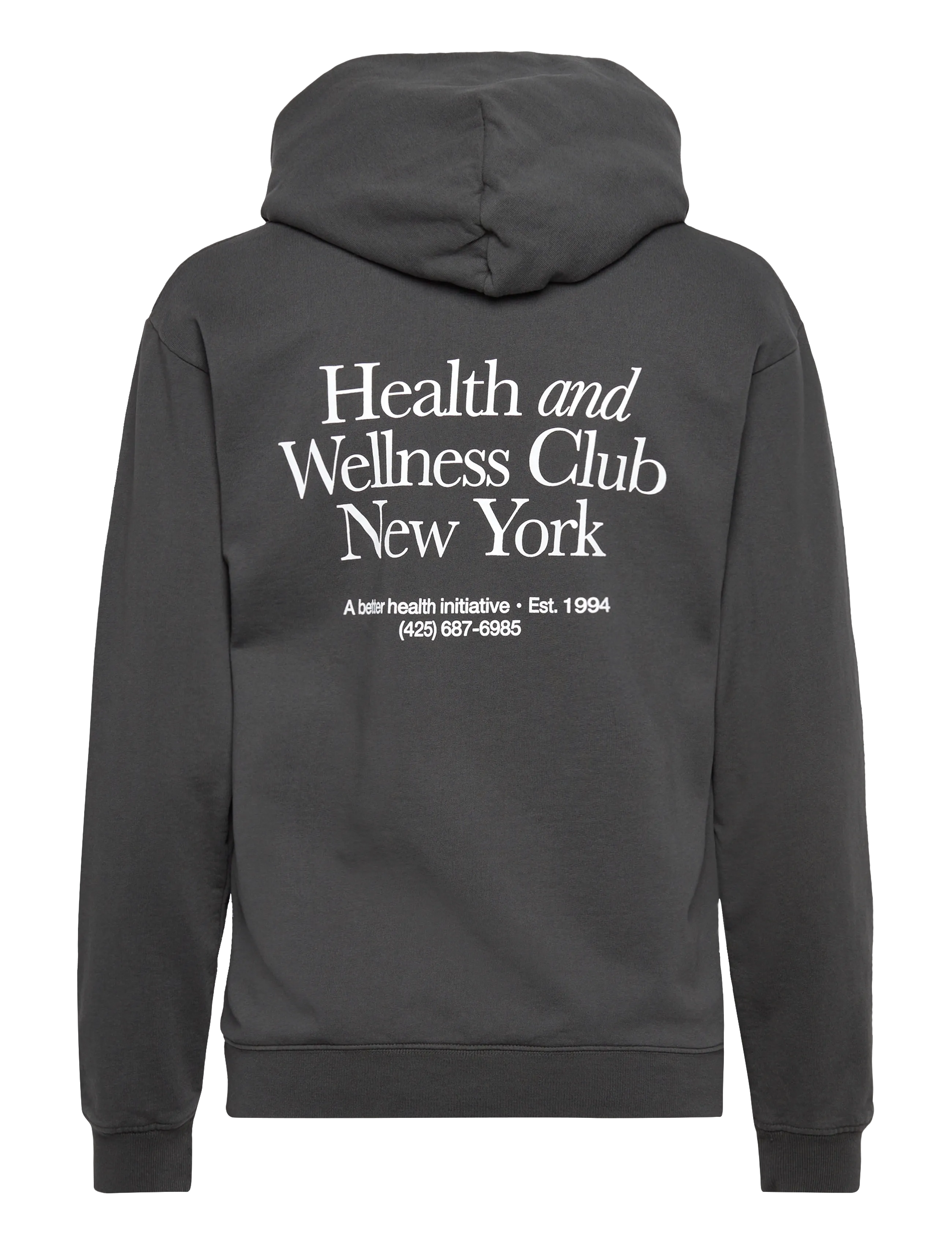 Sporty & Rich - HWCNY Hoodie - sweatshirts & hættetrøjer - faded black - 2