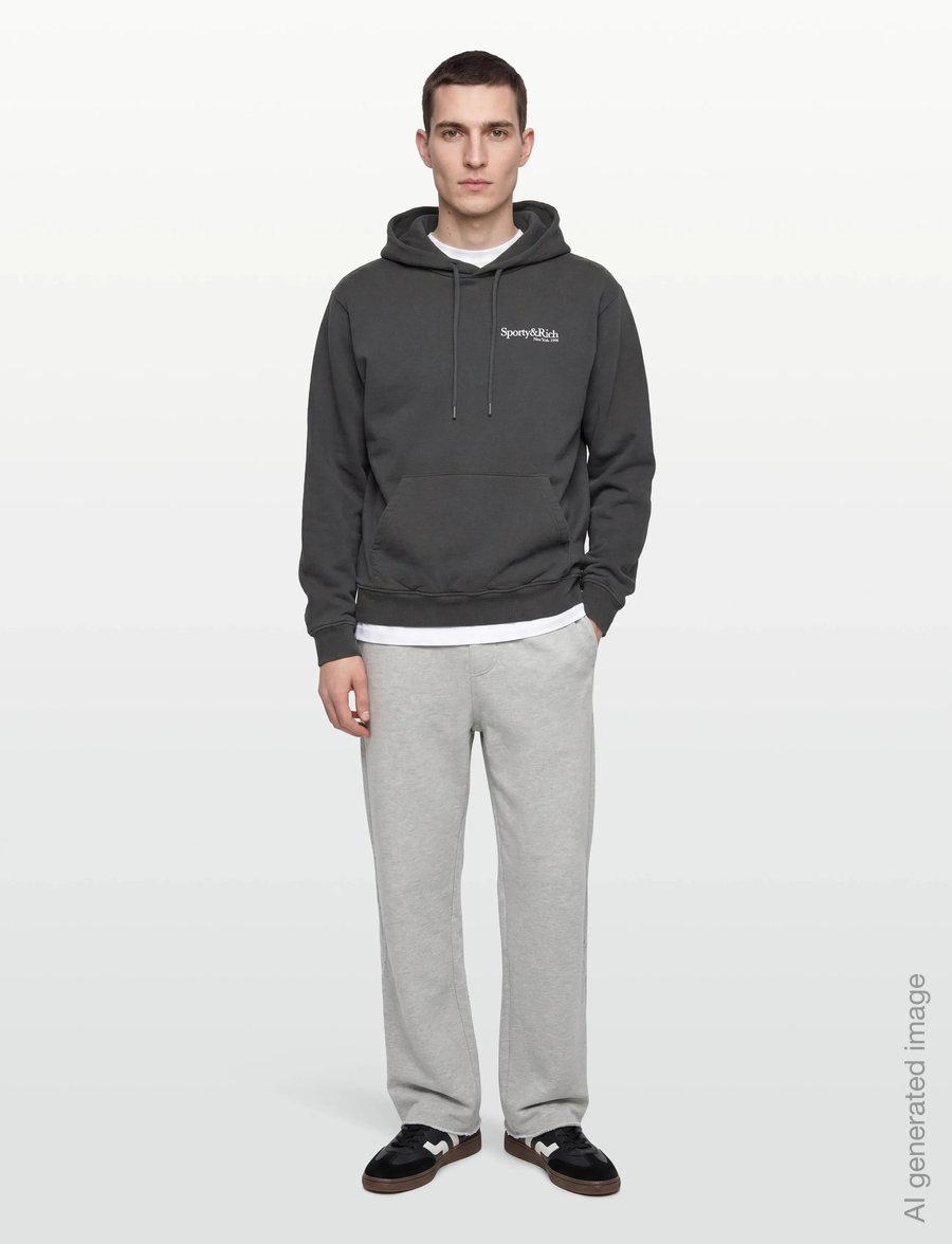 Sporty & Rich - HWCNY Hoodie - sweatshirts & hoodies - faded black - 0