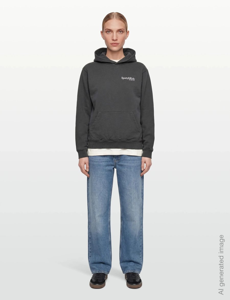 Sporty & Rich - HWCNY Hoodie - sweatshirts & hoodies - faded black - 4