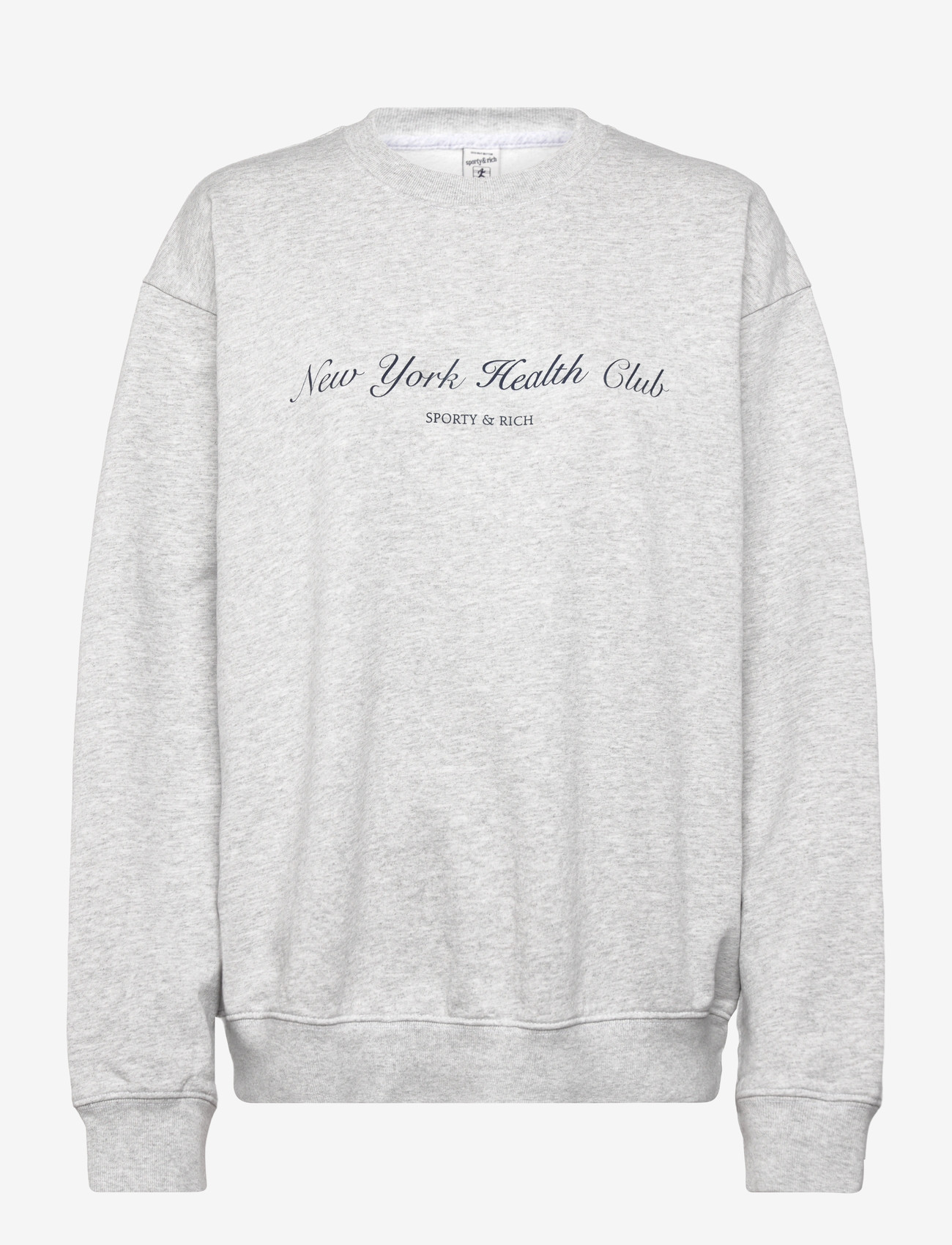 Sporty & Rich - NY Health Club Crewneck - sweatshirts & hoodies - heather gray - 0