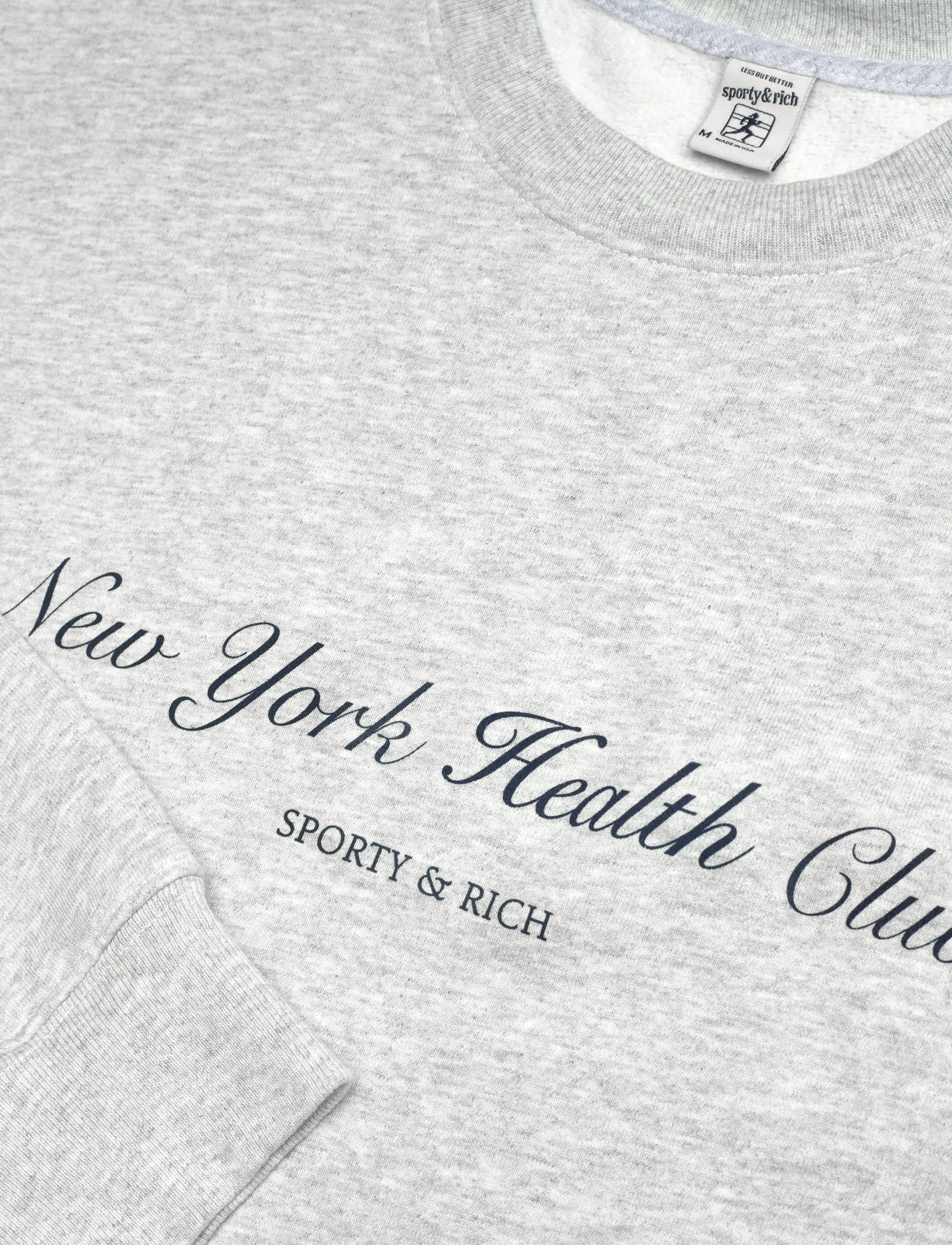 Sporty & Rich - NY Health Club Crewneck - sweatshirts et sweats à capuche - heather gray - 2