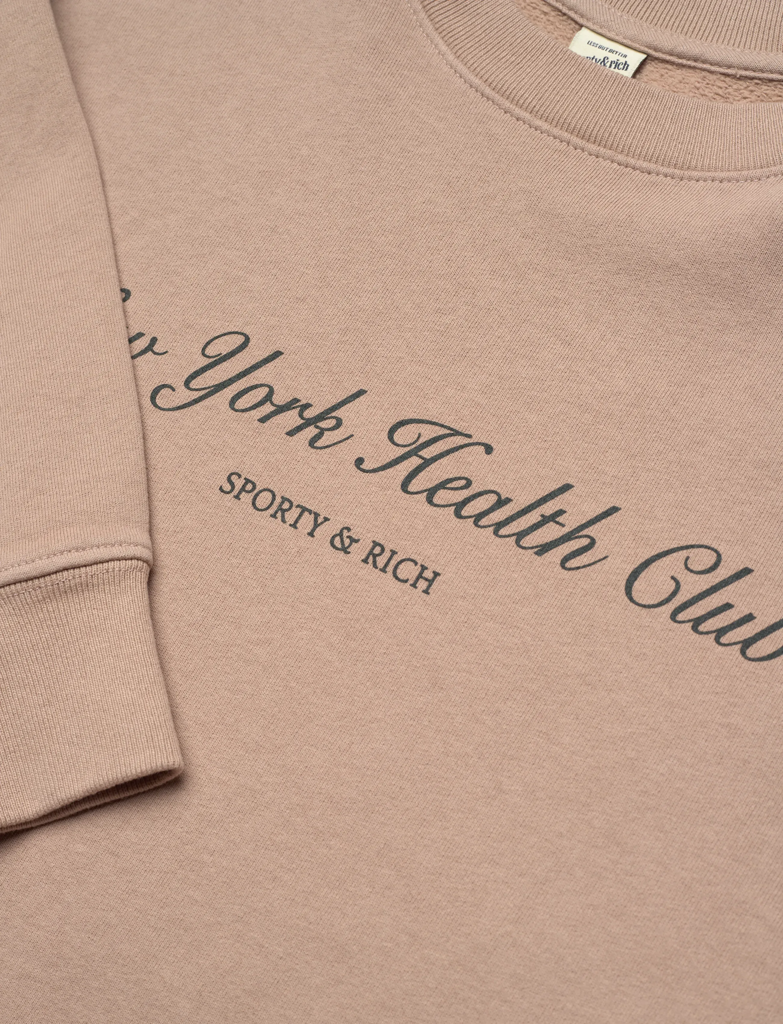 Sporty & Rich - NY Health Club Crewneck - sweatshirts & hættetrøjer - mink - 2