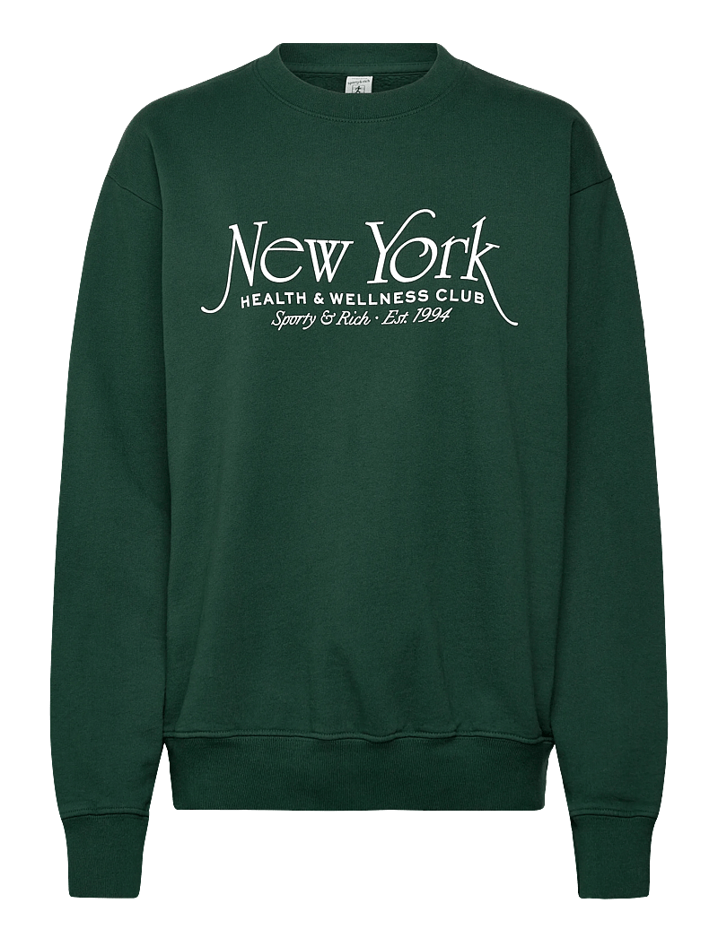 Sporty & Rich - NY94 Crewneck - sweatshirts - forest - 0