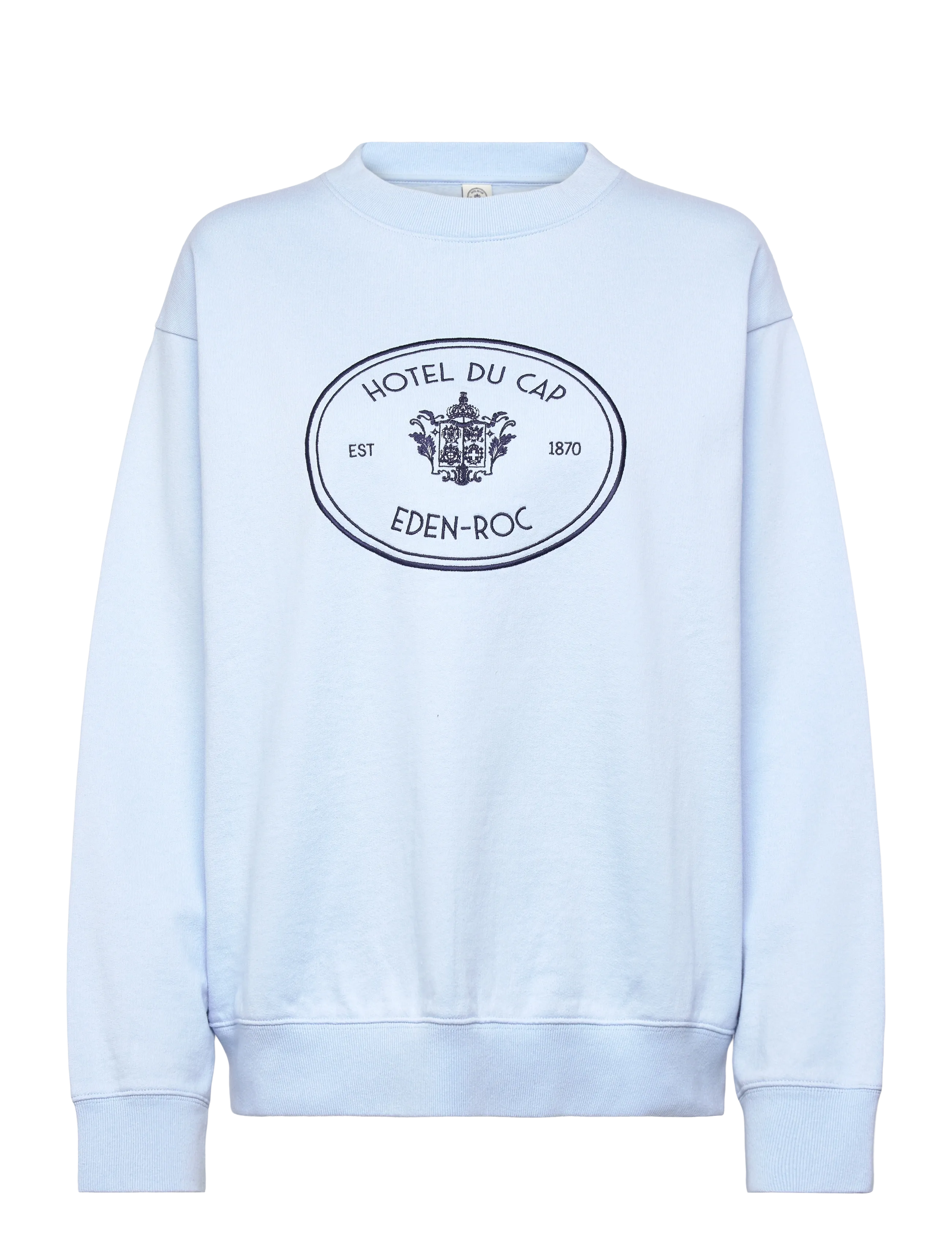 Sporty & Rich Eden Crest Embroidered Crewneck - Sporty & Rich - CIEL / blue