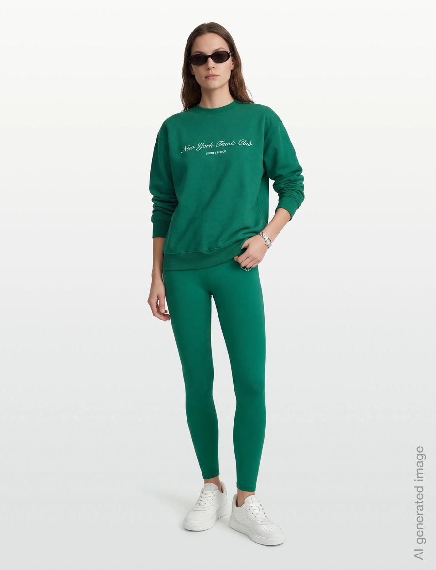 Sporty & Rich - NY Tennis Club Crewneck - gensere og hettegensere - alpine - 0