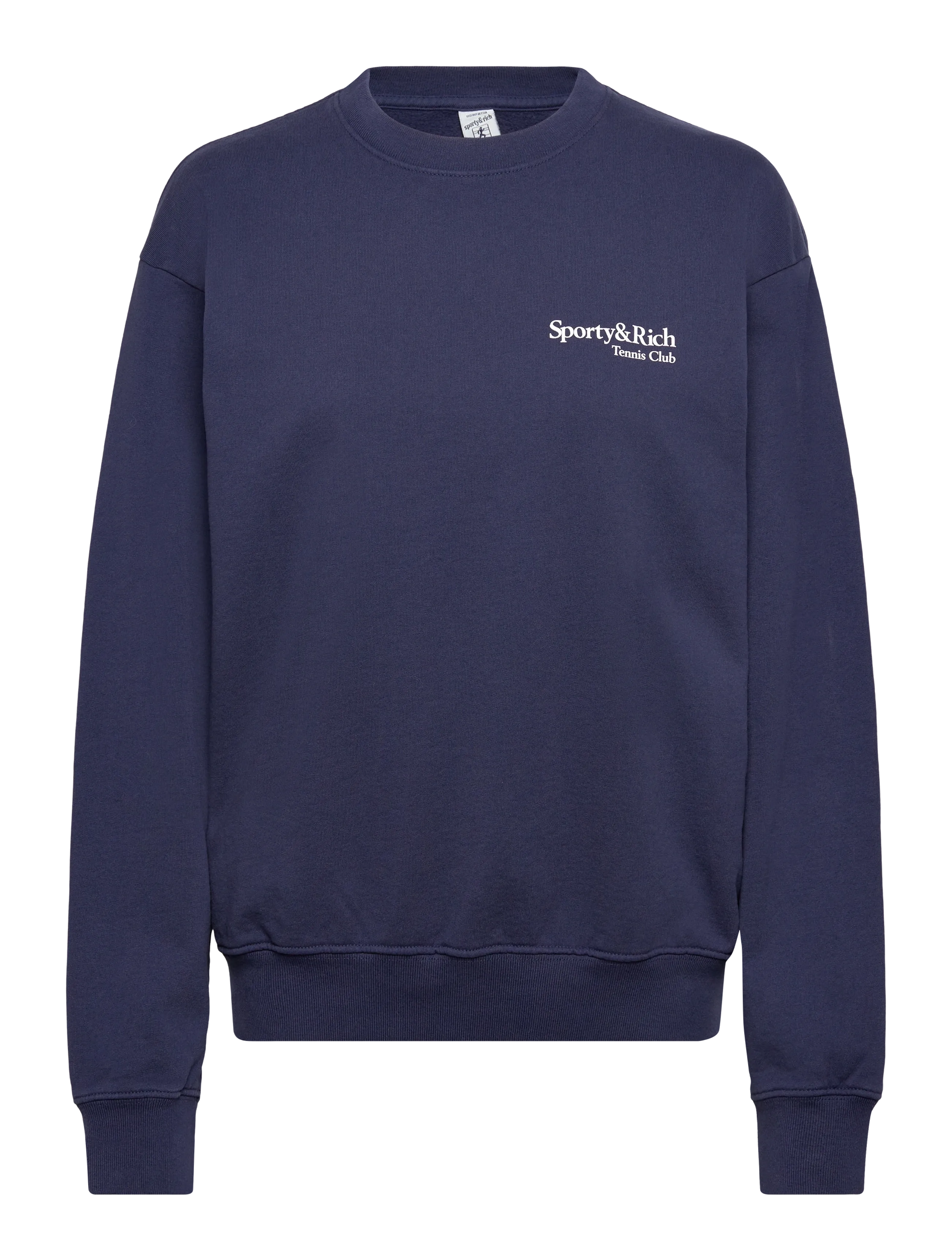SPORTY & RICH Play Tennis Crewneck Navy - XS - Damen