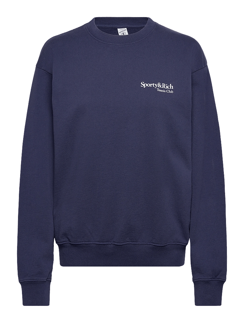 Sporty & Rich - Play Tennis Crewneck - dressipluusid ja kapuutsiga dressipluusid - dark navy - 0
