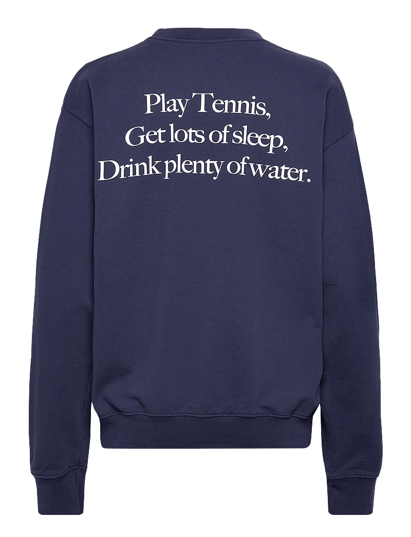 Sporty & Rich - Play Tennis Crewneck - dressipluusid ja kapuutsiga dressipluusid - dark navy - 1