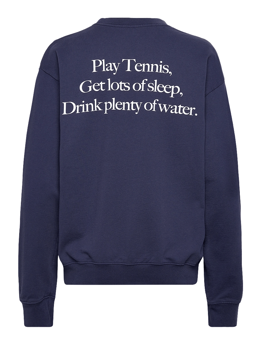 Sporty & Rich - Play Tennis Crewneck - sweatshirts & hoodies - dark navy - 2