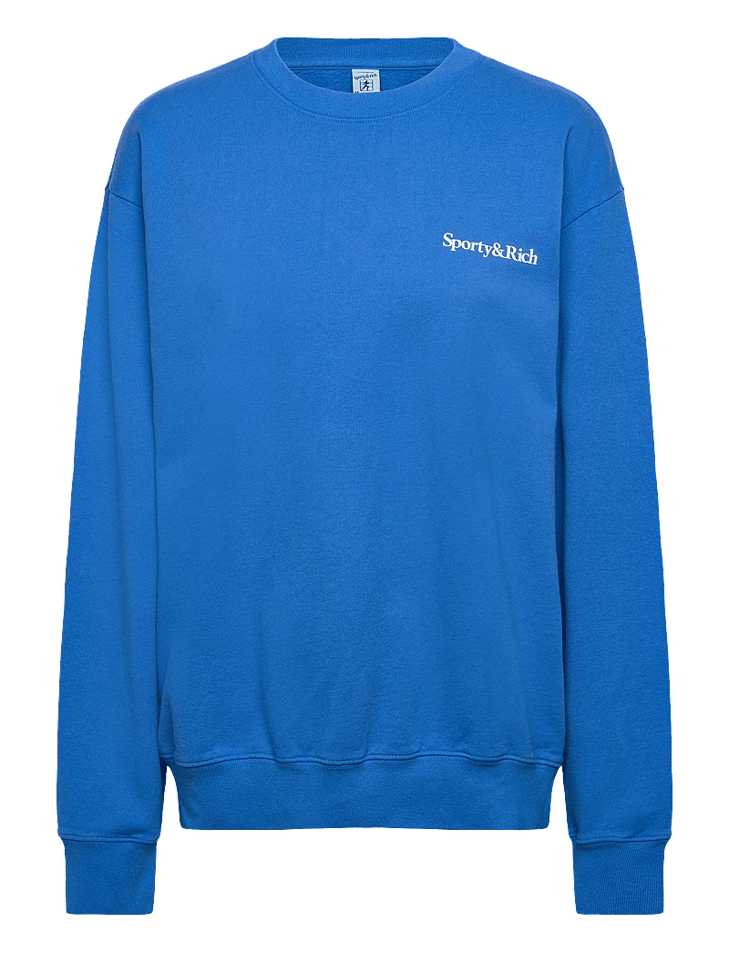 Sporty & Rich - Health is Wealth Crewneck - sweatshirts & hættetrøjer - paris blue - 0