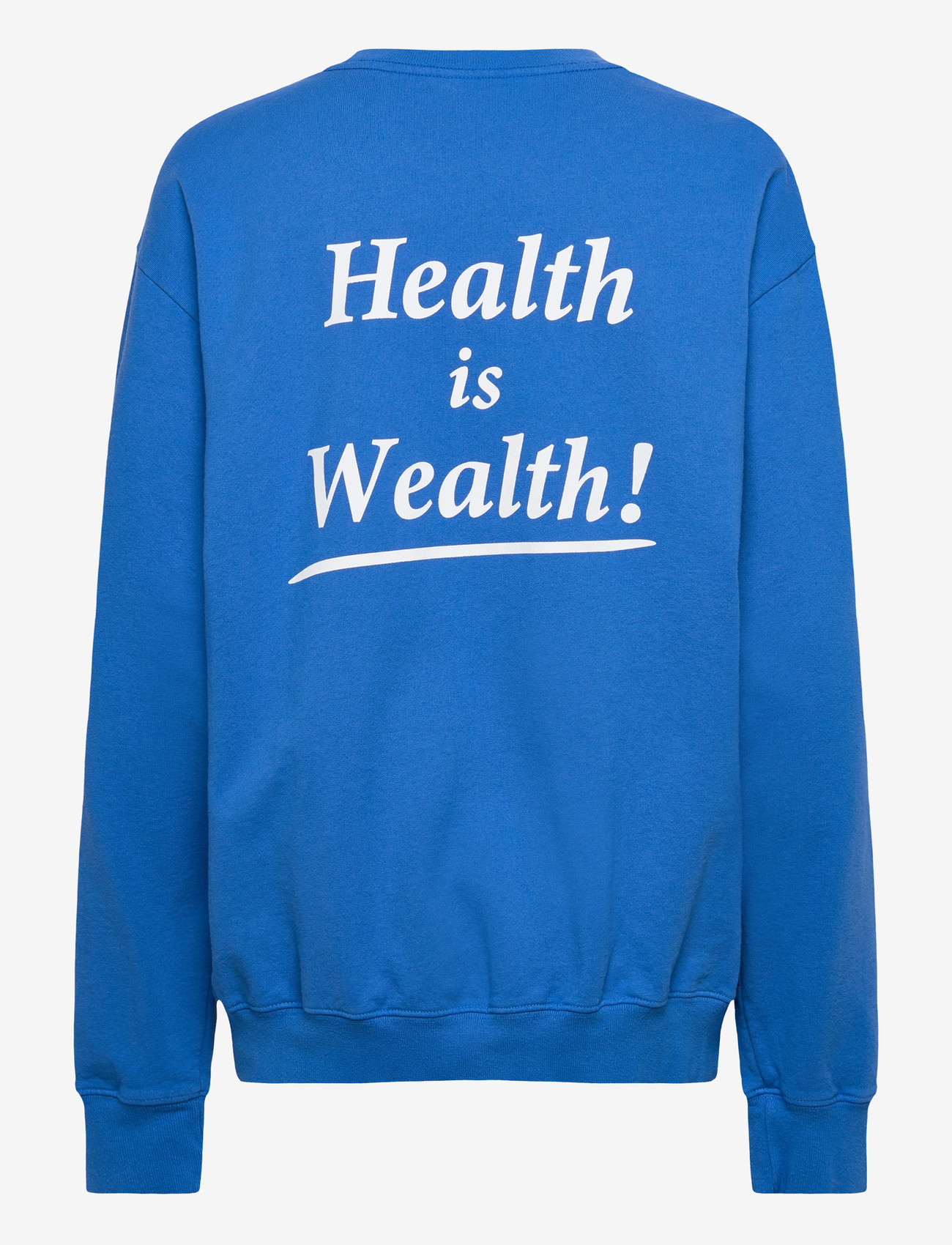 Sporty & Rich - Health is Wealth Crewneck - sweatshirts & hættetrøjer - paris blue - 1