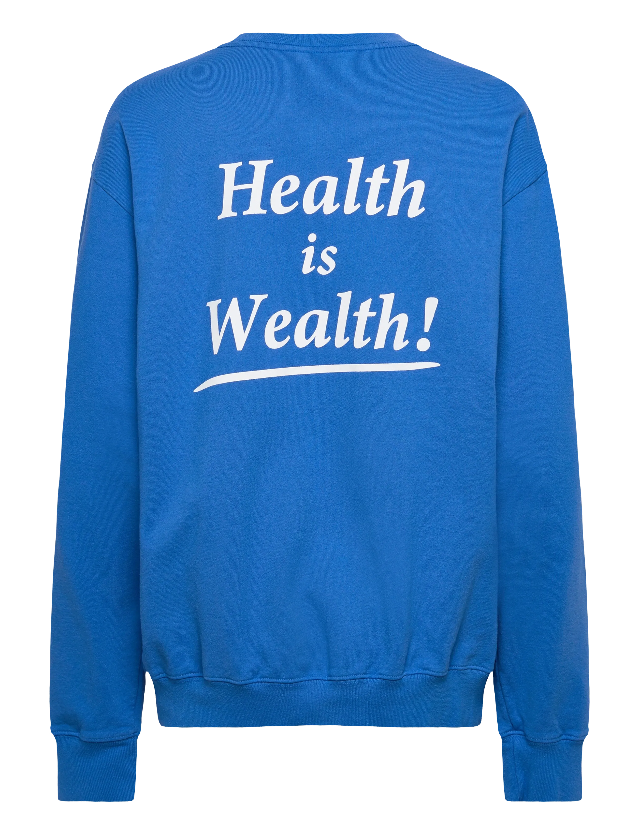 Sporty & Rich - Health is Wealth Crewneck - sweatshirts & hættetrøjer - paris blue - 1