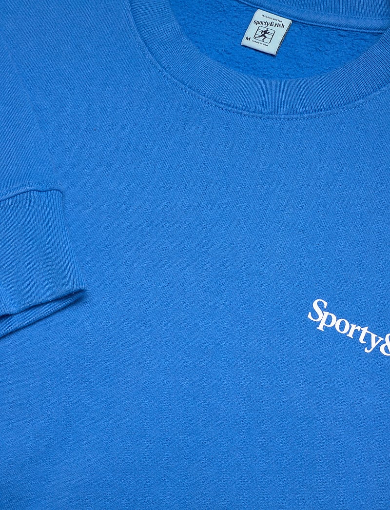 Sporty & Rich - Health is Wealth Crewneck - sweatshirts & hættetrøjer - paris blue - 2