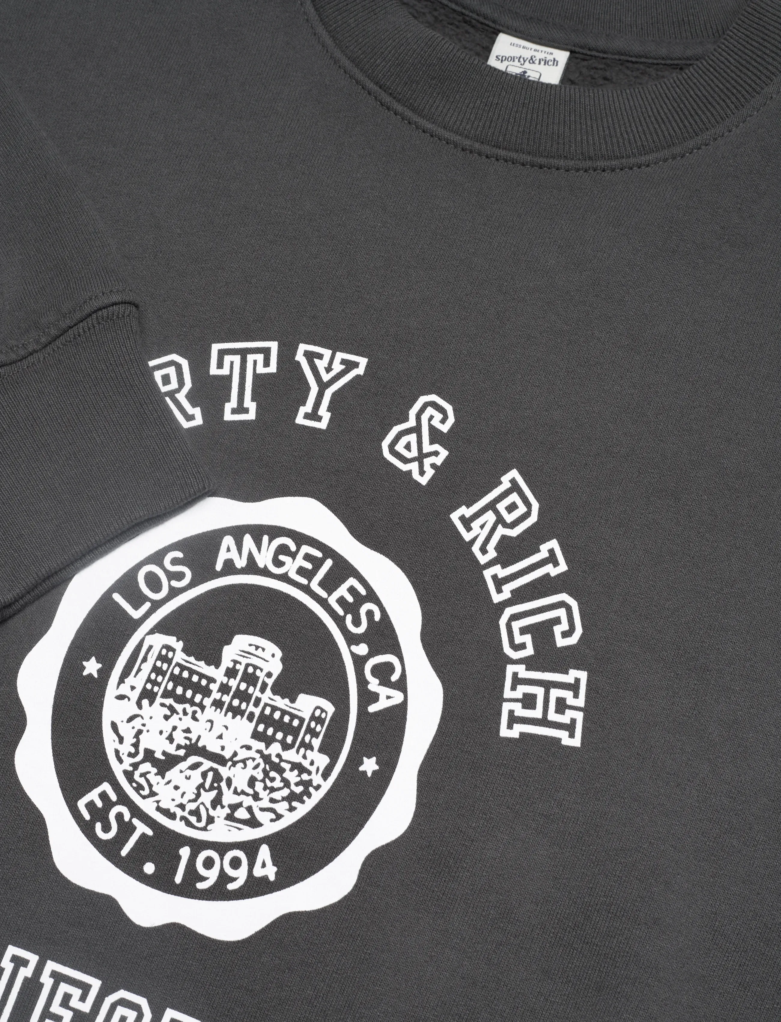Sporty & Rich - California Emblem Crewneck - sweats et sweats à capuche - faded black - 2