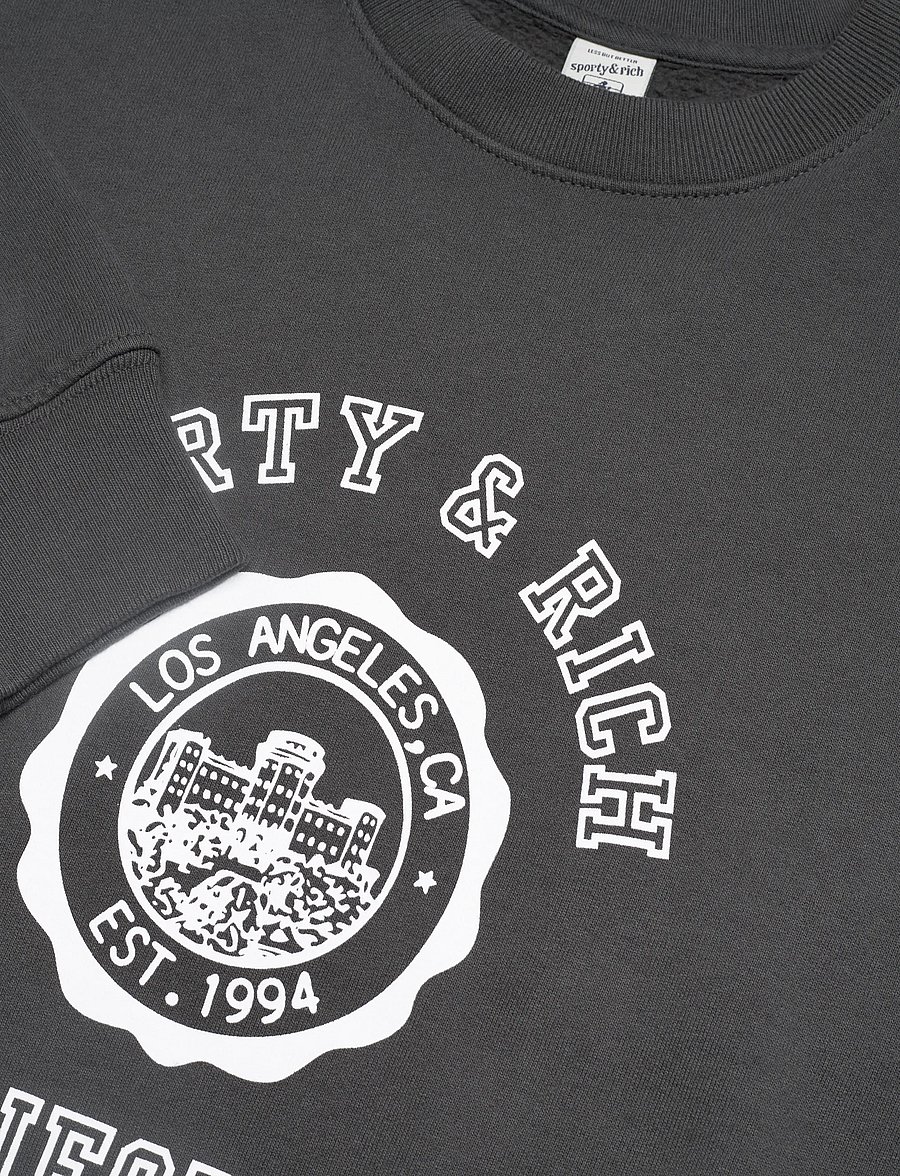 Sporty & Rich - California Emblem Crewneck - sweatshirts - faded black - 2