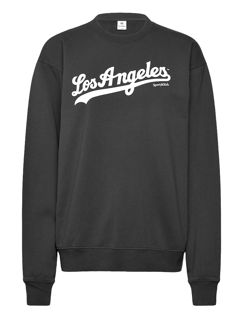 Sporty & Rich - Dodgers Crewneck - dressipluusid ja kapuutsiga dressipluusid - faded black - 0