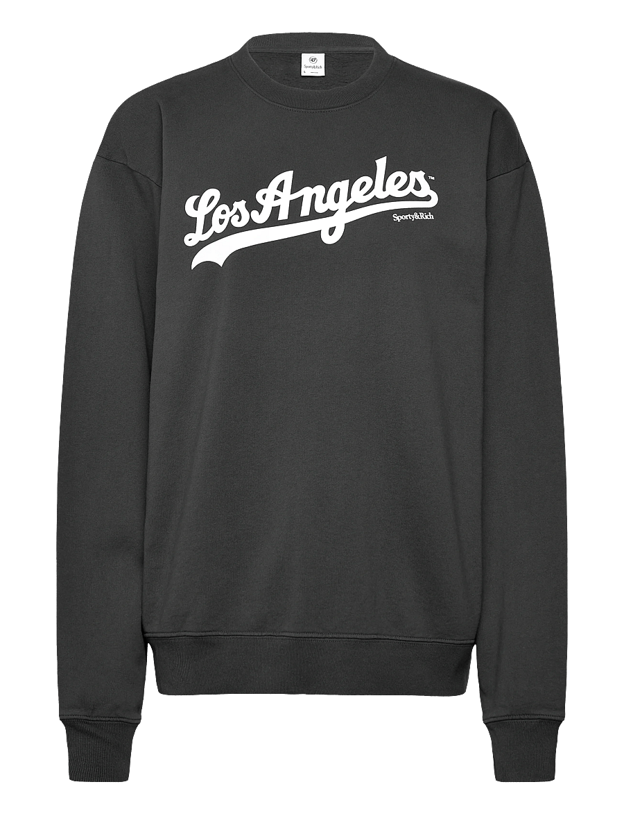 Sporty & Rich - Dodgers Crewneck - sweatshirts & hoodies - faded black - 1
