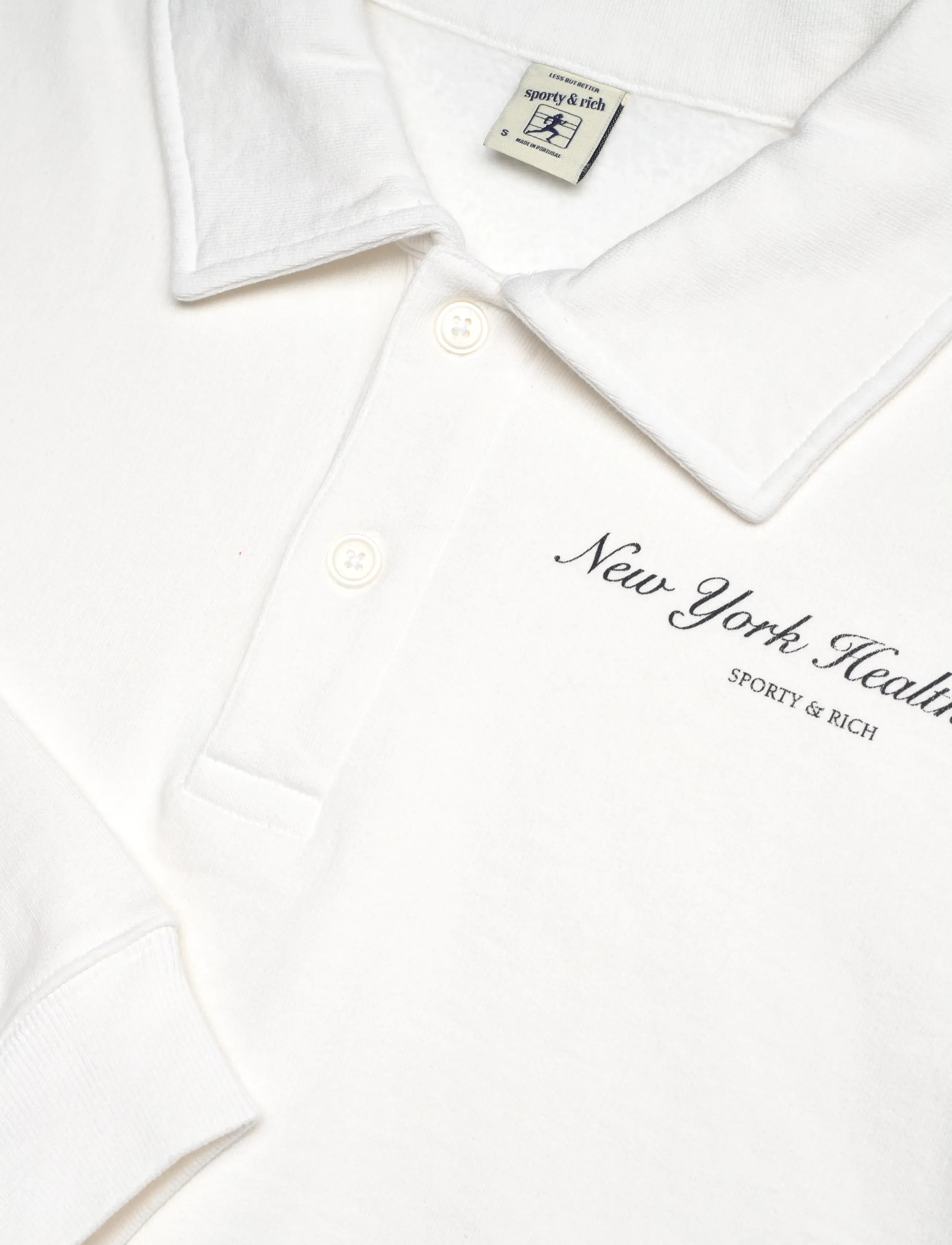 Sporty & Rich - NY Health Club Polo - sweatshirts et sweats à capuche - white - 5