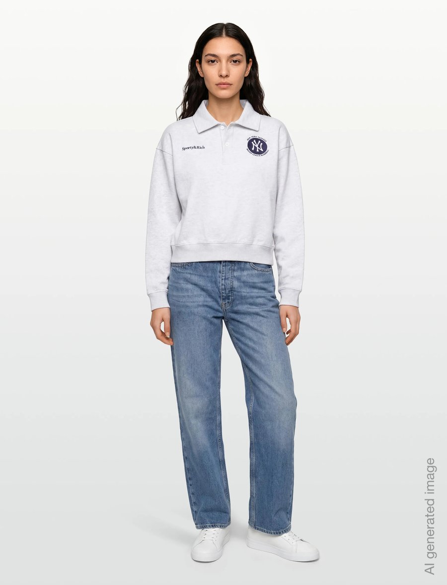 Sporty & Rich - Major League Polo - t-särgid ja alussärgid - heather gray - 0