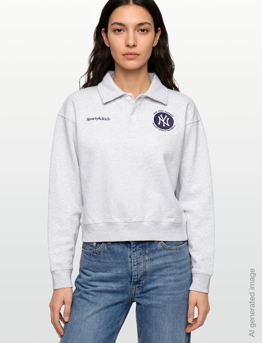 Sporty & Rich - Major League Polo - t-särgid ja alussärgid - heather gray - 3