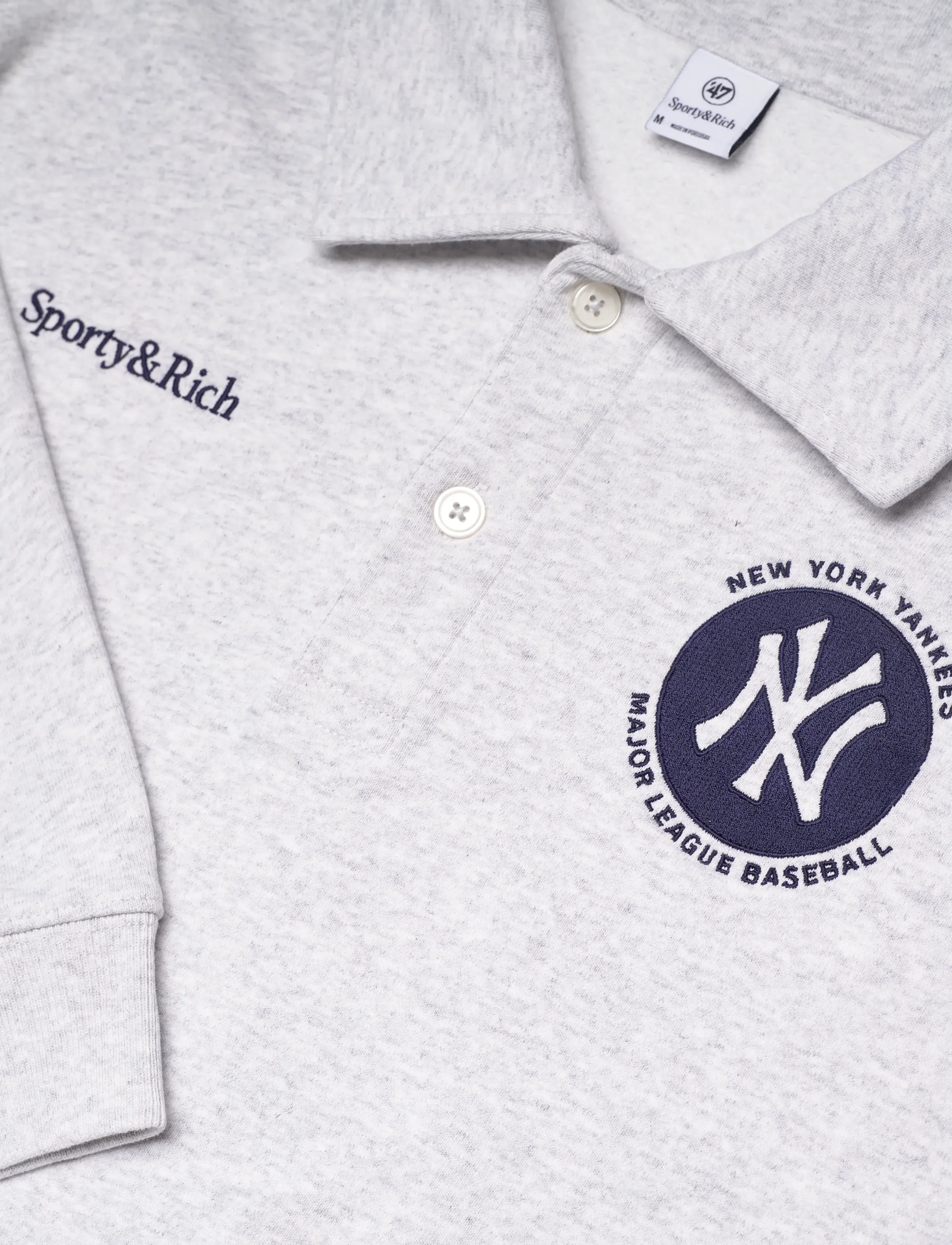 Sporty & Rich - Major League Polo - t-shirts & tops - heather gray - 5