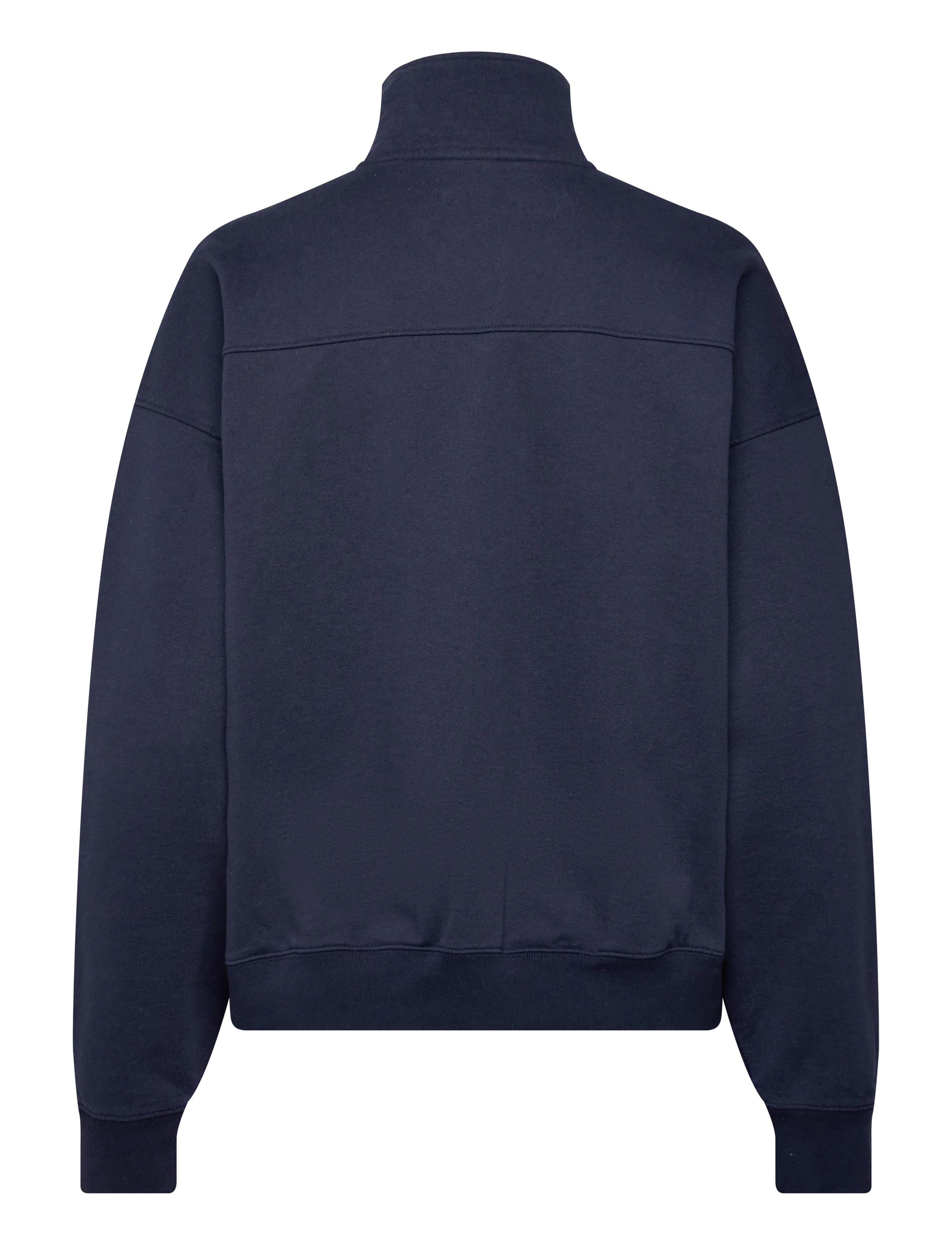Sporty & Rich - Vendome Embroidered Quarter Zip - navy - 1